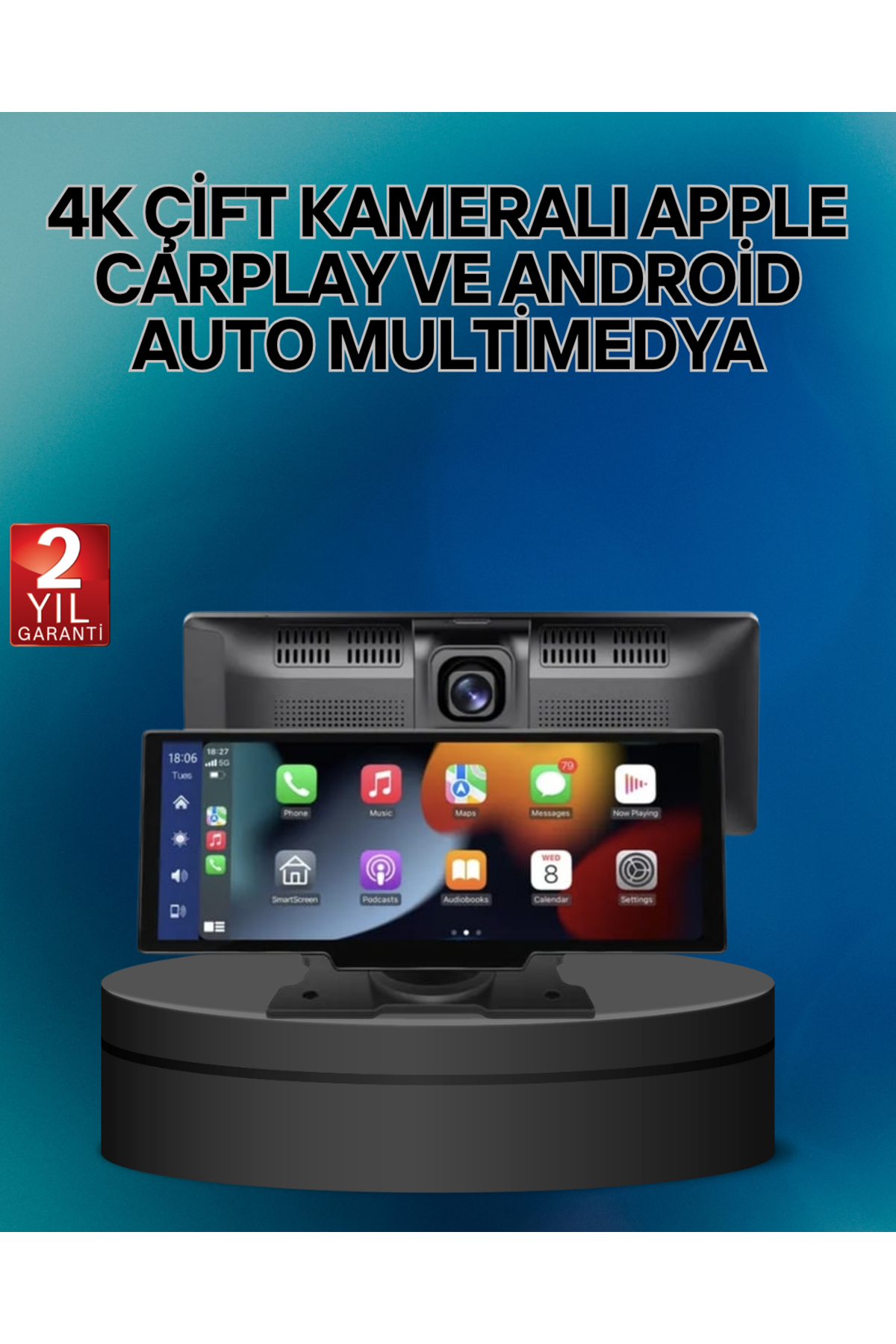 Audi , Skoda Octavia, Superb, Seat Leon, Ibiza, Hyundai i20, i30, Tucson,Uyumlu Android Auto & CarPlay Multimedya Ekran