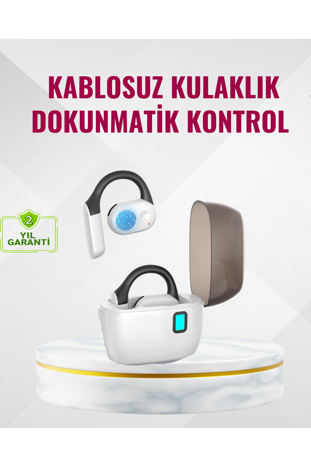 TWS Bluetooth Kulaklık – Otomatik Şarj, Taşınabilir Şarj Kutusu
