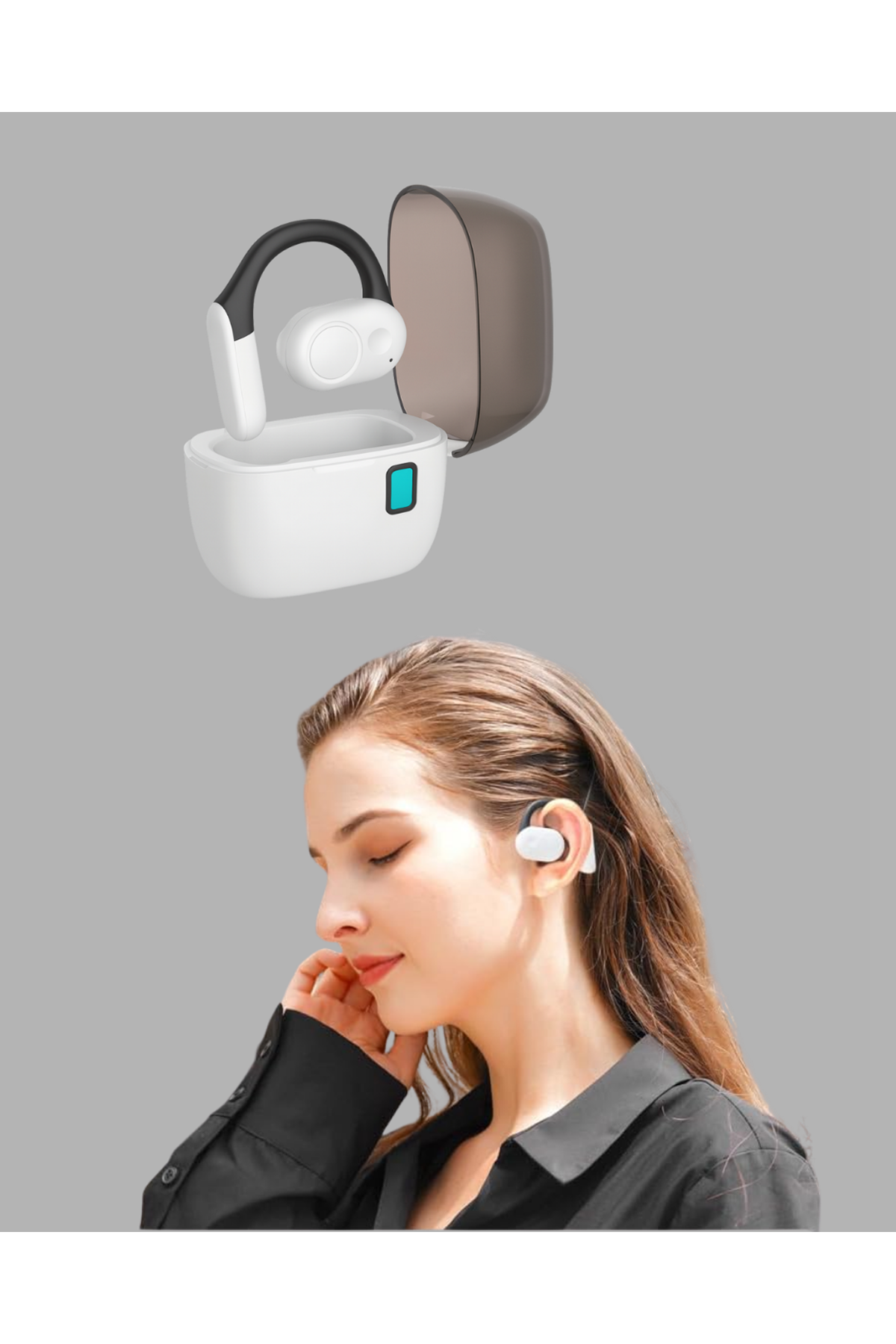 Bluetooth 5.0 Kulak İçi Kulaklık – Güçlü Bas, Uzun Pil Ömrü, Şarj Kutulu Tasarım
