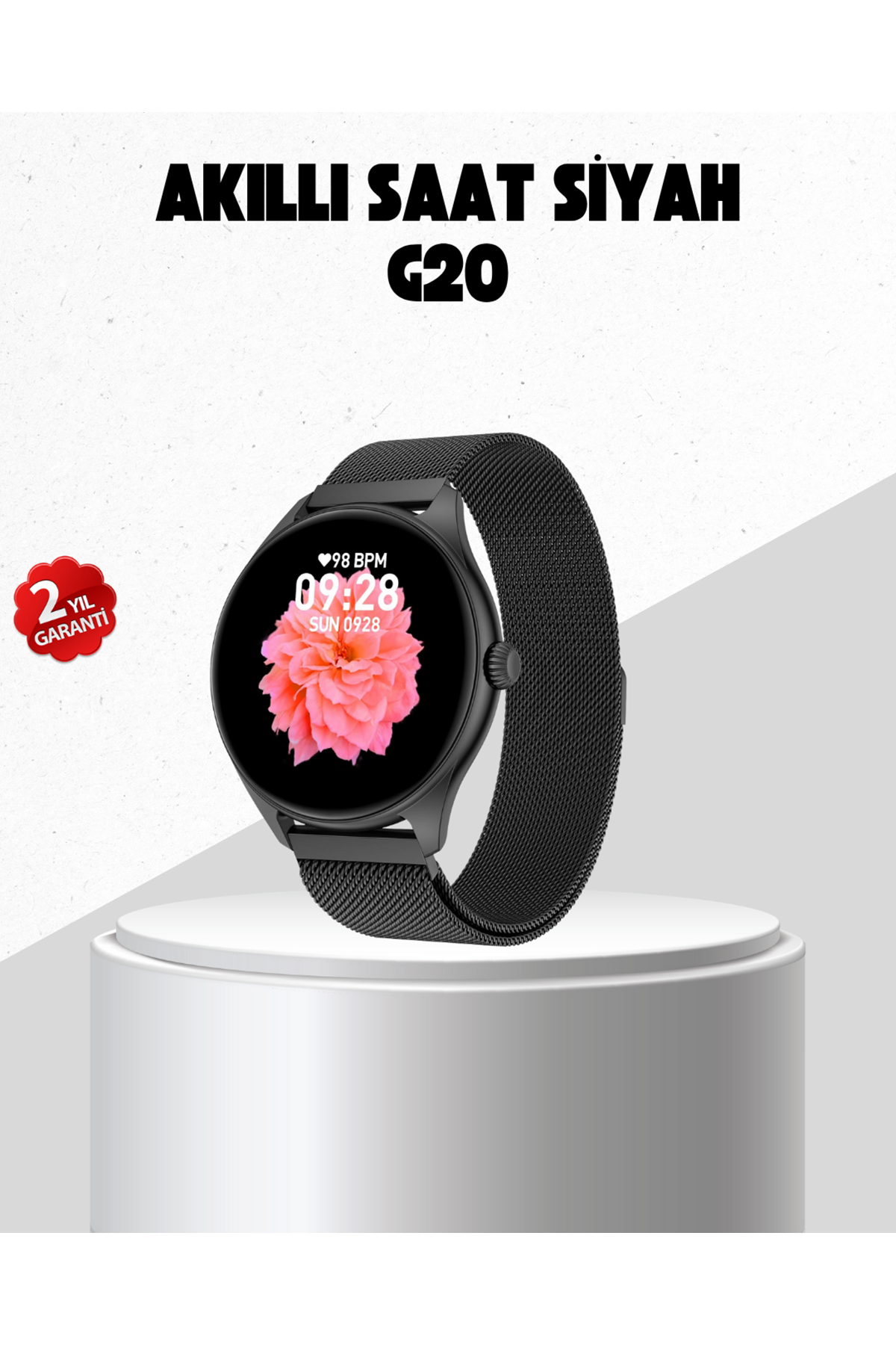G20 Mini Akıllı Saat – iPhone & Android Uyumlu, Adım Sayar ve Uyku Takipli