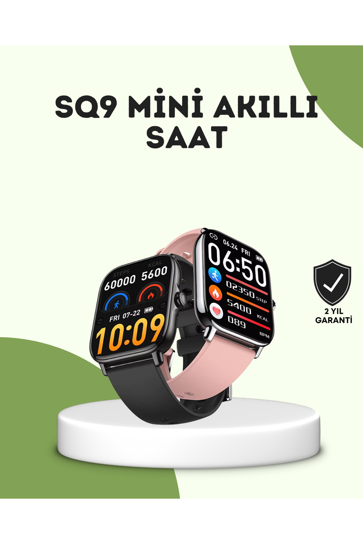 AMOLED Titreşimli Bildirimli Akıllı Saat