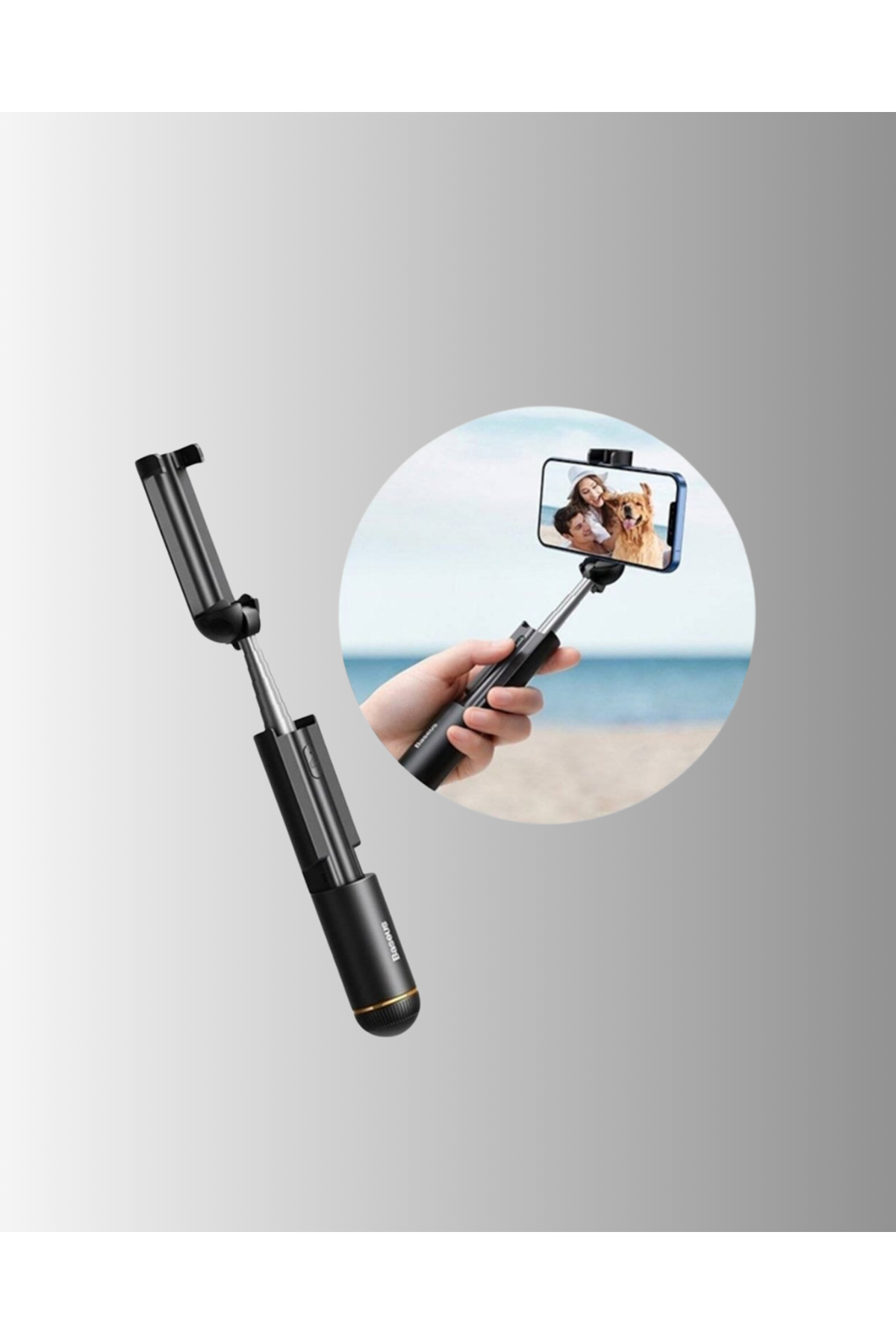 Bluetooth’lu Işıklı Selfie Çubuğu – Katlanabilir, 130 cm