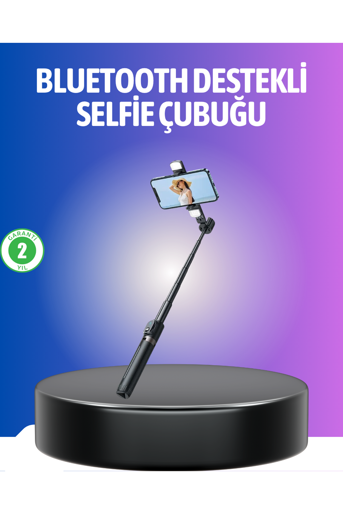 Bluetooth Selfie Çubuğu – Uzaktan Kumandalı