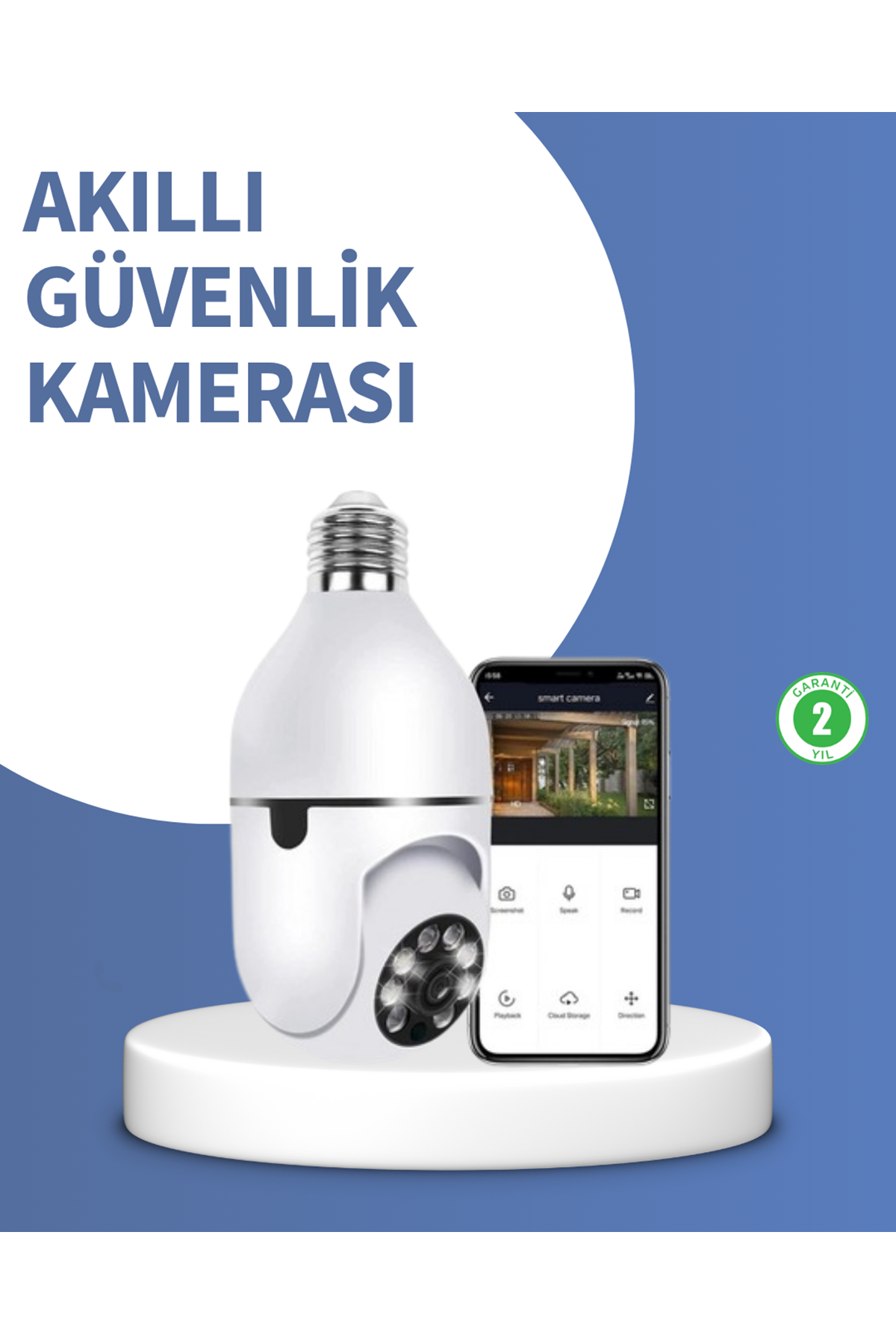 Kompakt Tasarımlı Gece Görüşlü Kablosuz Kamera