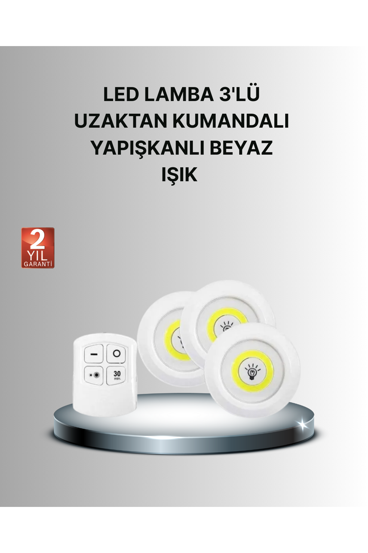 Dekoratif ve Pratik 3’lü Kumandalı Spot LED Aydınlatma