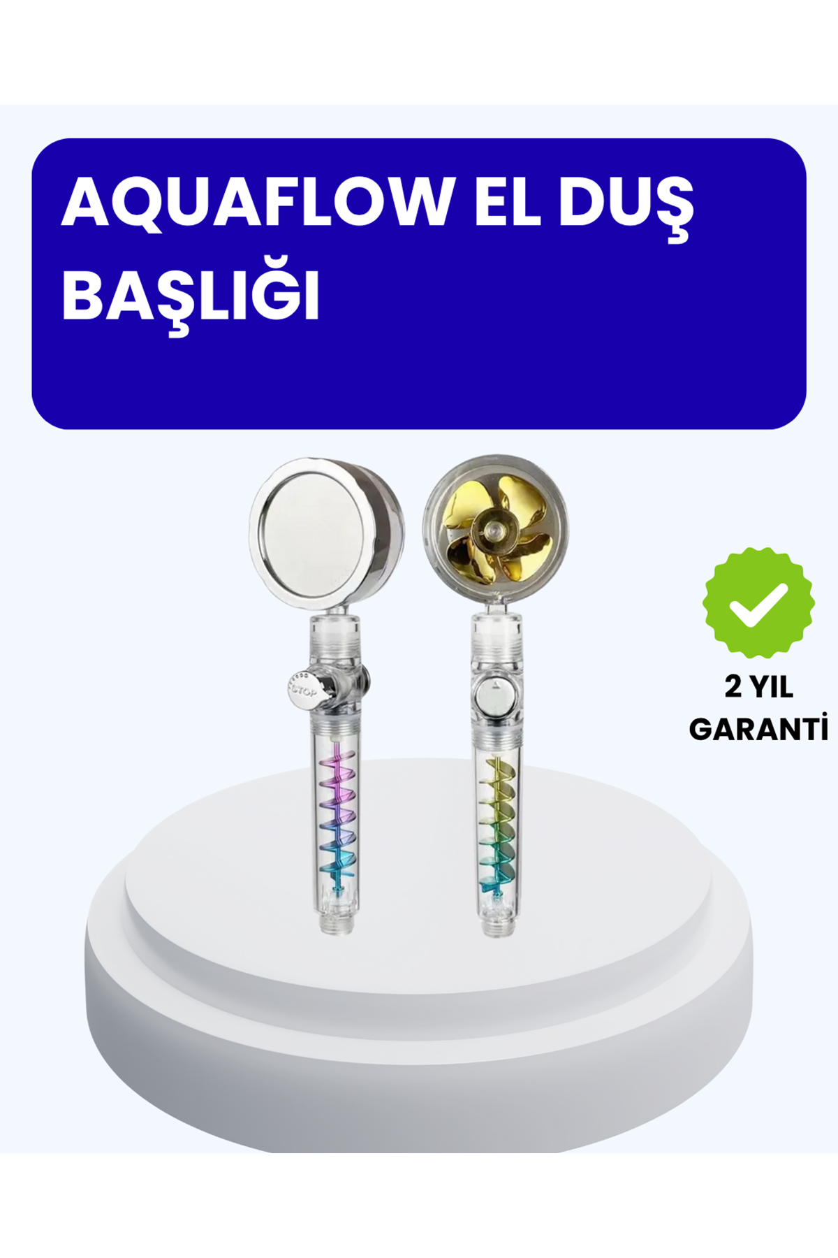 Sağanak Yağmur Etkili El Duşu – Start Stop Tuşlu Su Tasarruflu
