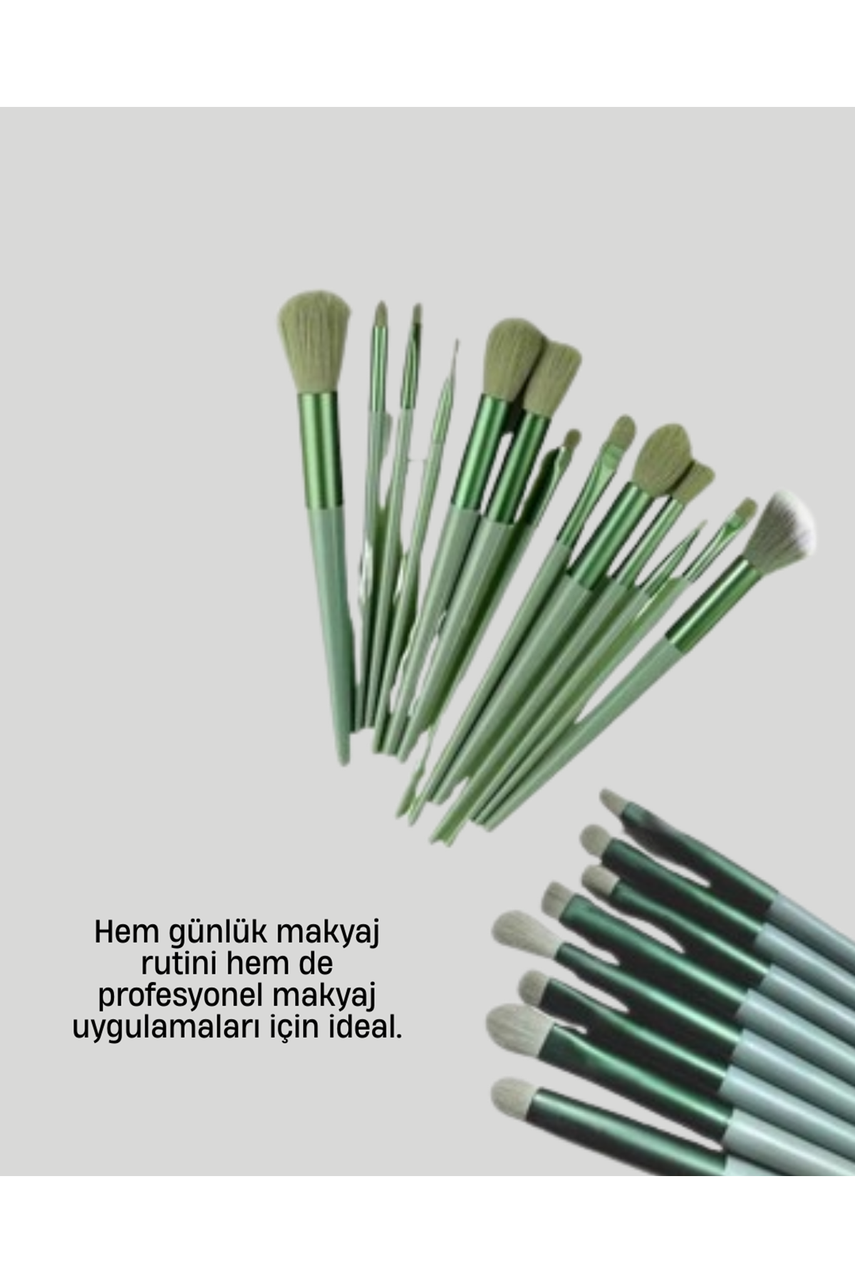 Cilt Dostu Profesyonel Makyaj Fırça Seti Pudra ve Fondöten İçin Uygun