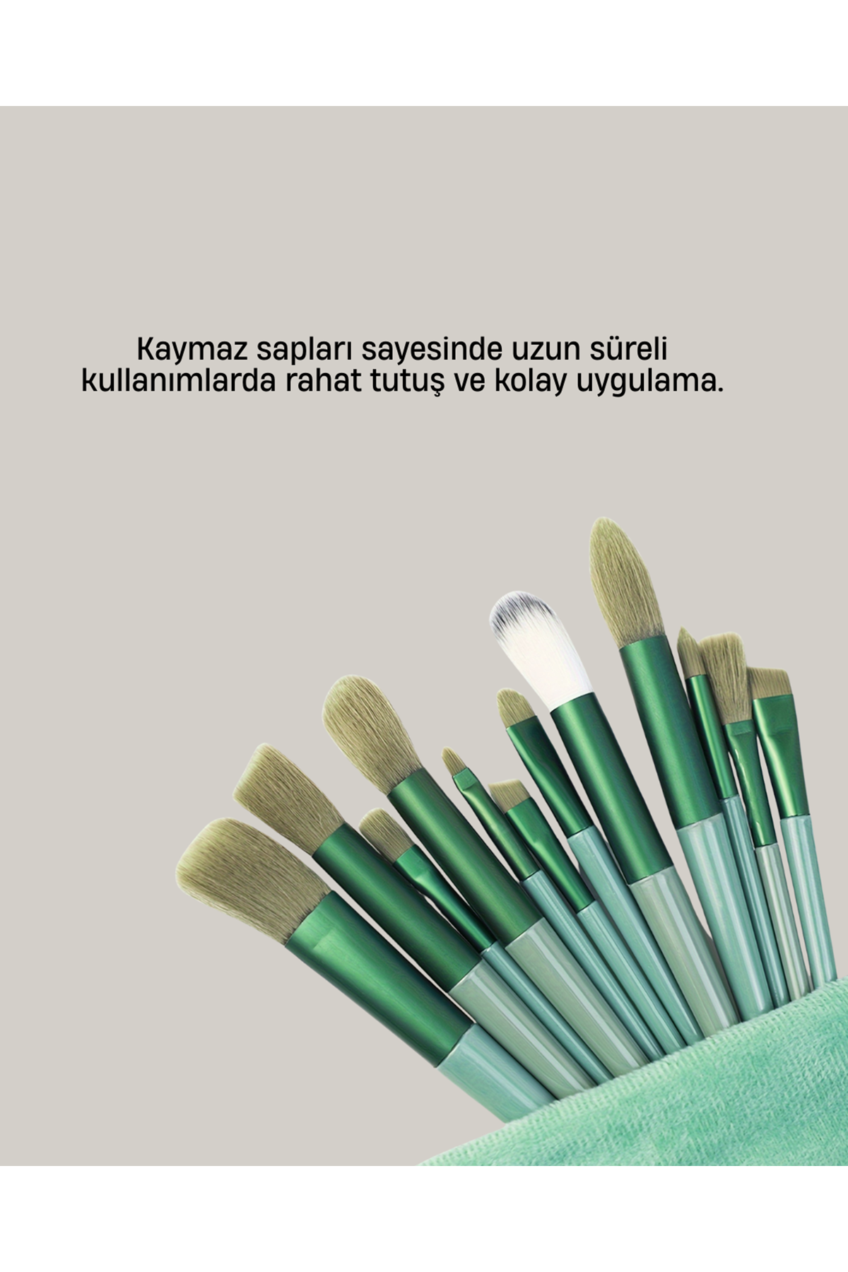 Cilt Dostu Profesyonel Makyaj Fırça Seti Pudra ve Fondöten İçin Uygun