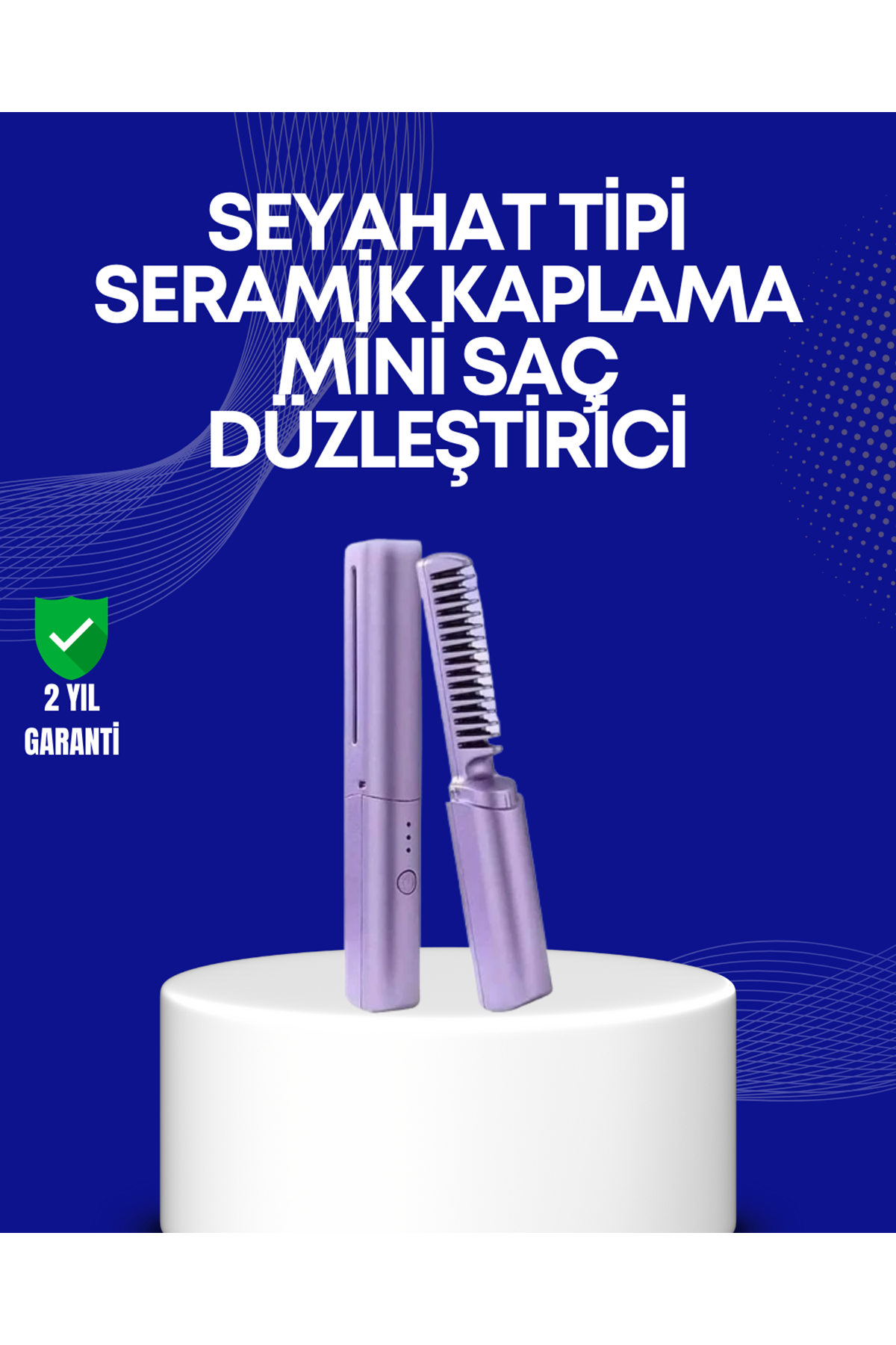USB Şarjlı Kablosuz Saç Düzleştirici – Hızlı ve Pratik