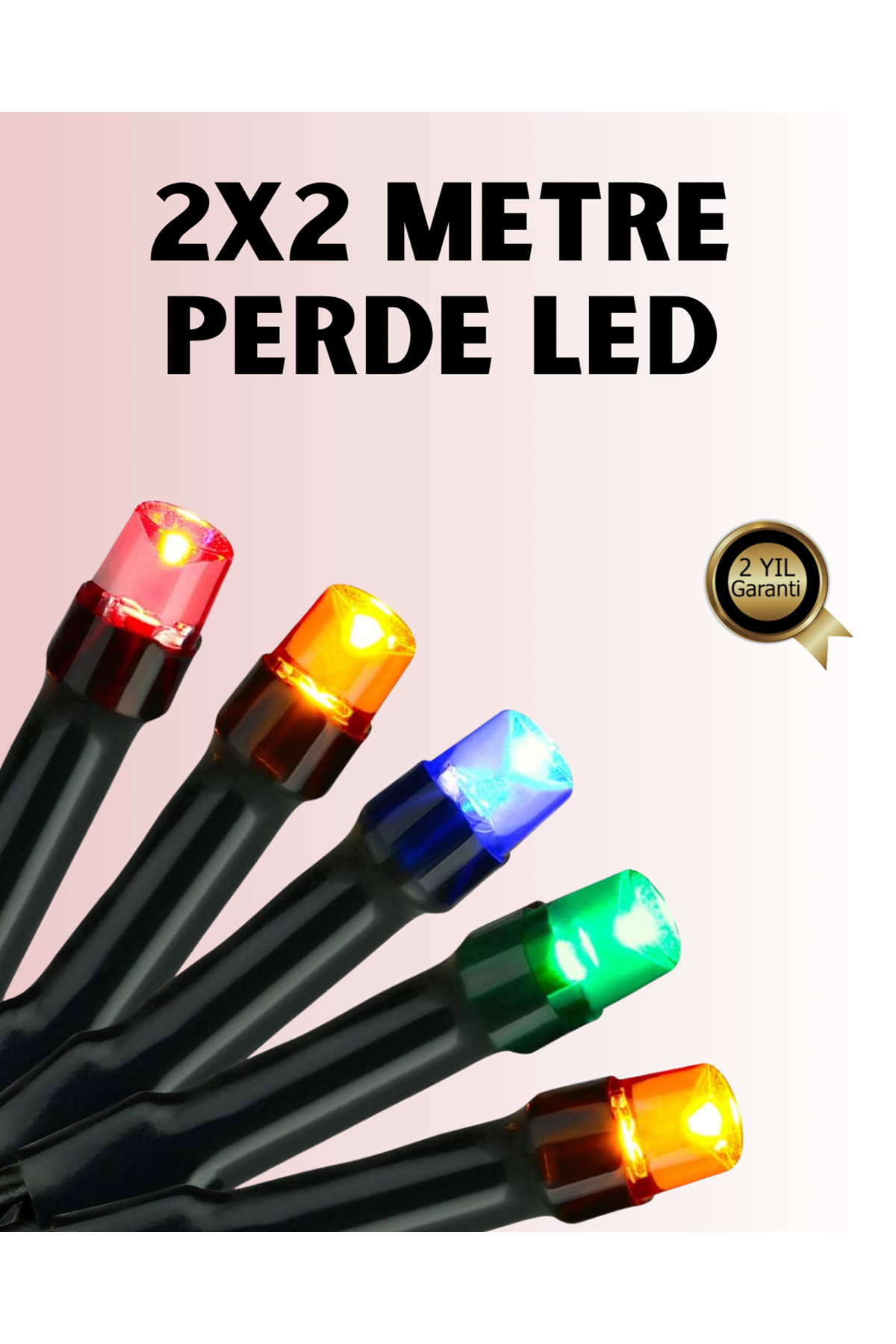 8 Modlu Zaman Ayarlı LED Perde Işık – Bahçe ve Balkon Dekorasyonu