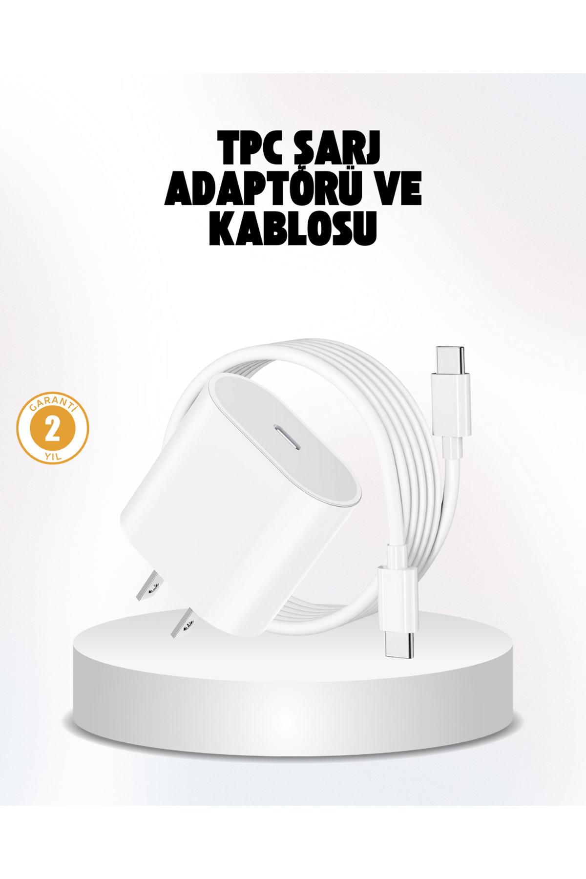 iPhone ve iPad Uyumlu 20W Güvenli USB-C Hızlı Şarj Adaptörü