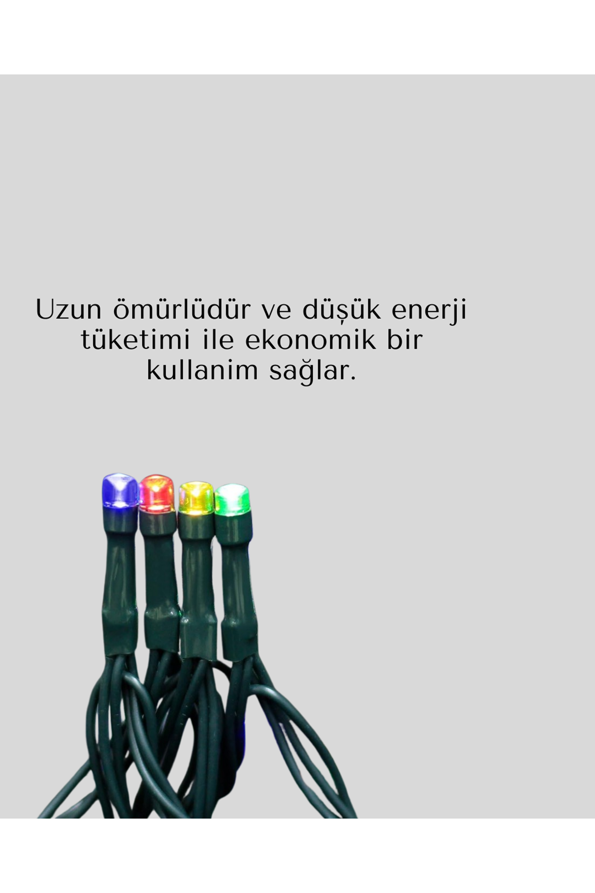 Noel ve Parti Dekorasyonu İçin 2x2 LED Perde Işık – 8 Fonksiyonlu