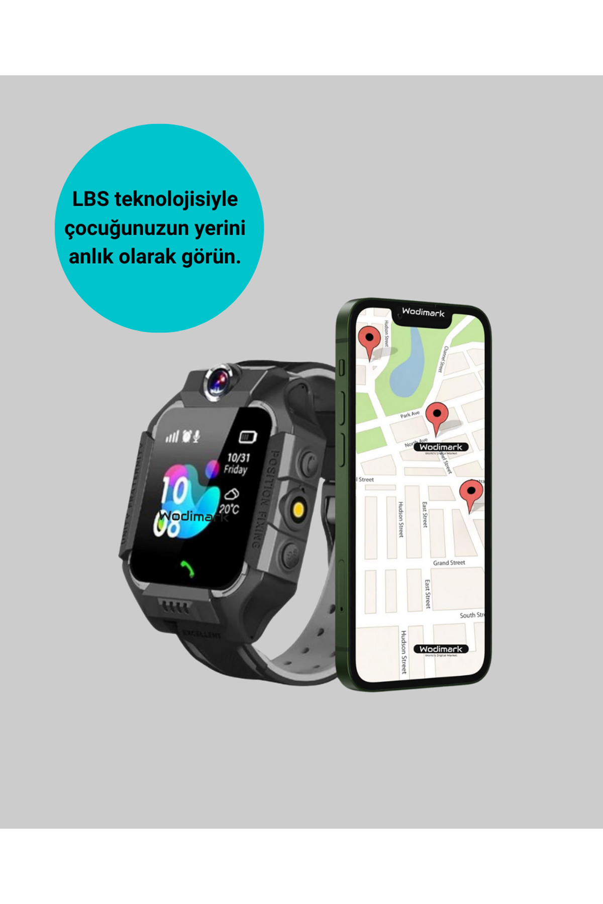 S10 Akıllı Çocuk Saati SİYAH