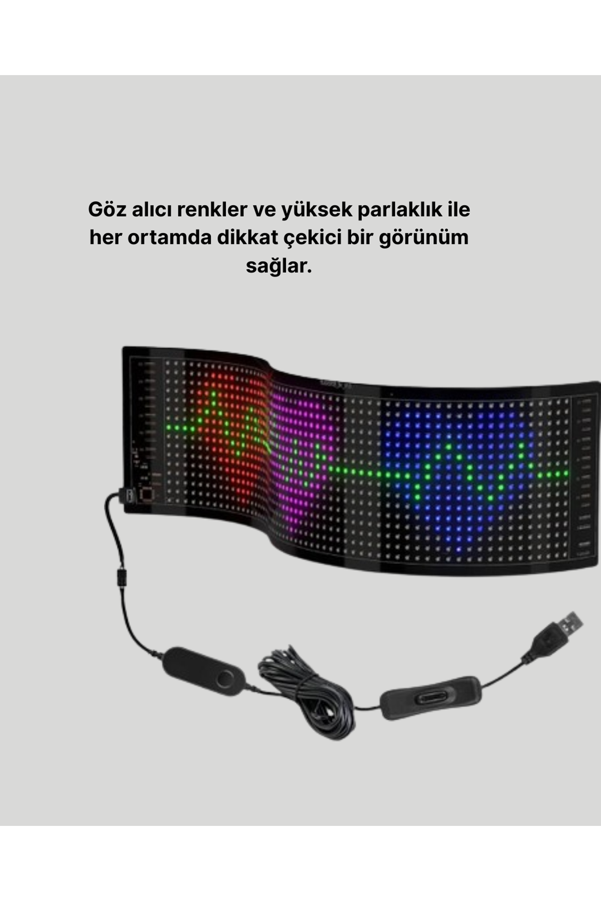 Gece Kullanıma Uygun  Pixel RGB LED Panel Estetik Atmosfer Işığı
