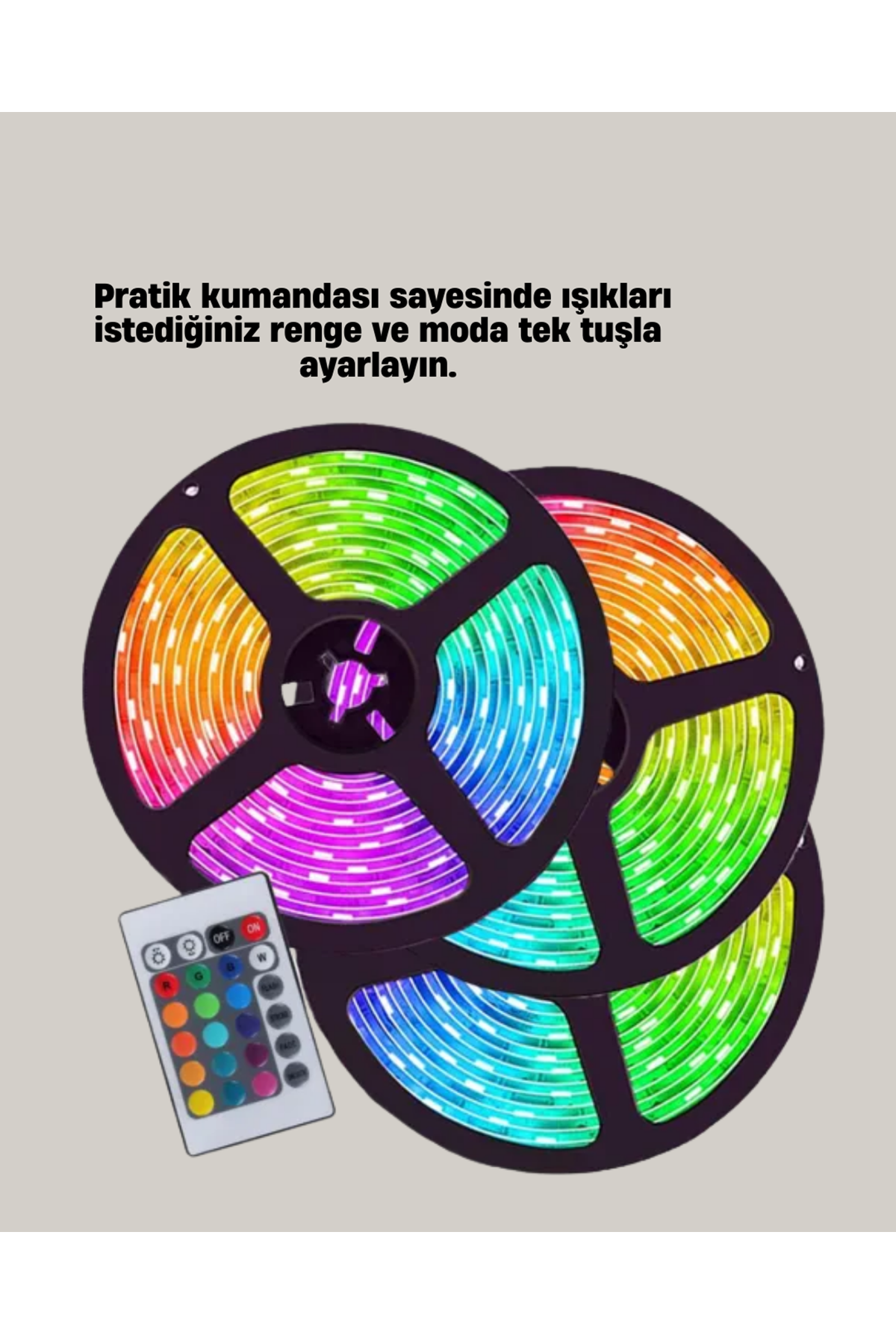Müziğe Duyarlı Renkli Smart Şerit LED Işık USB Bağlantılı Ambiyans Aydınlatma