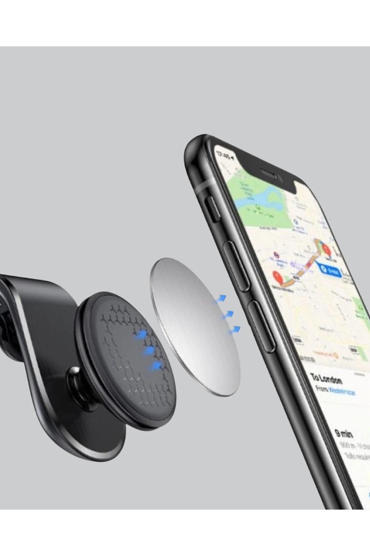 Mini Manyetikli Araç Telefon Tutucu