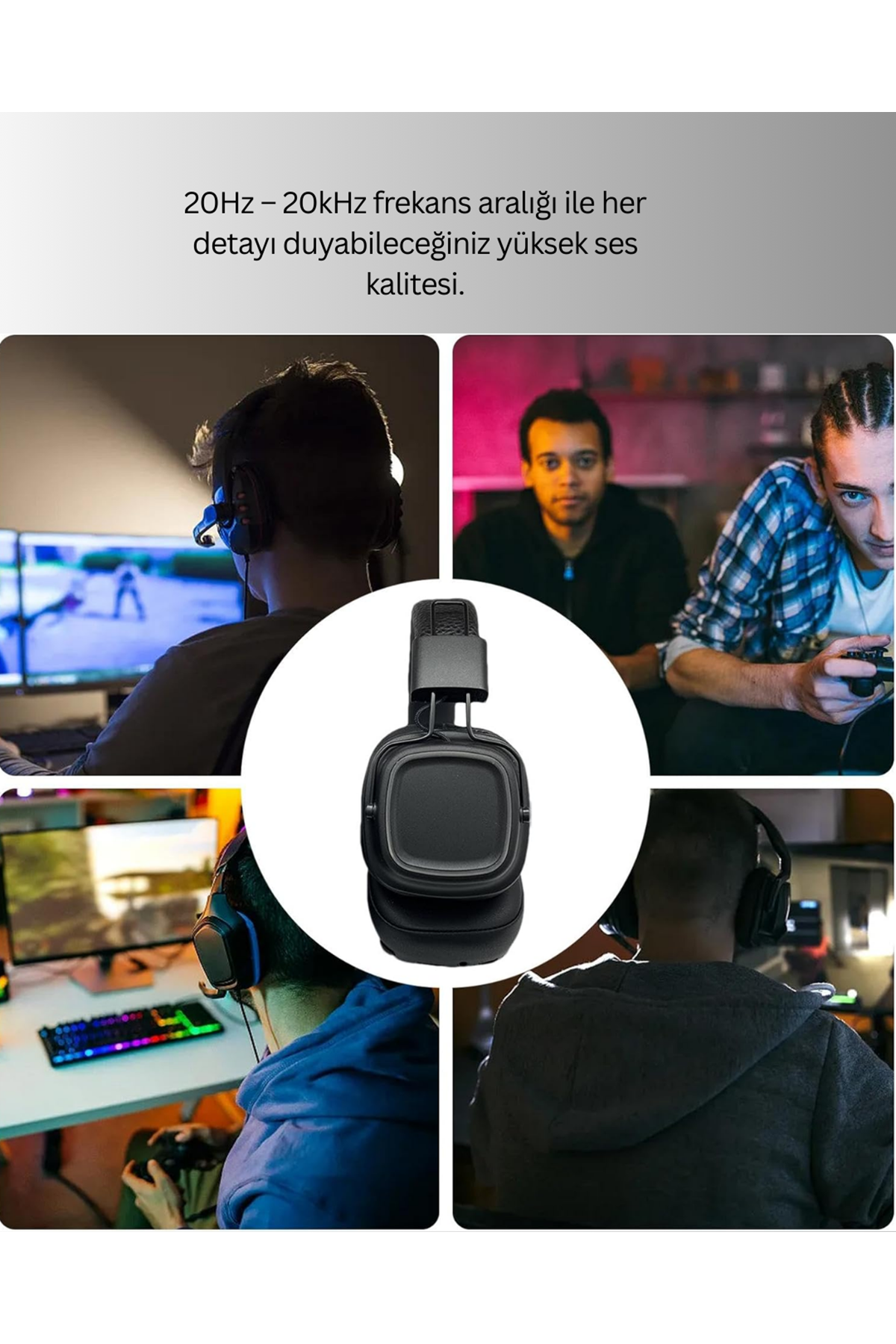 Uzun Süreli Rahat Kullanım İçin Kablosuz Bluetooth Kulaklık