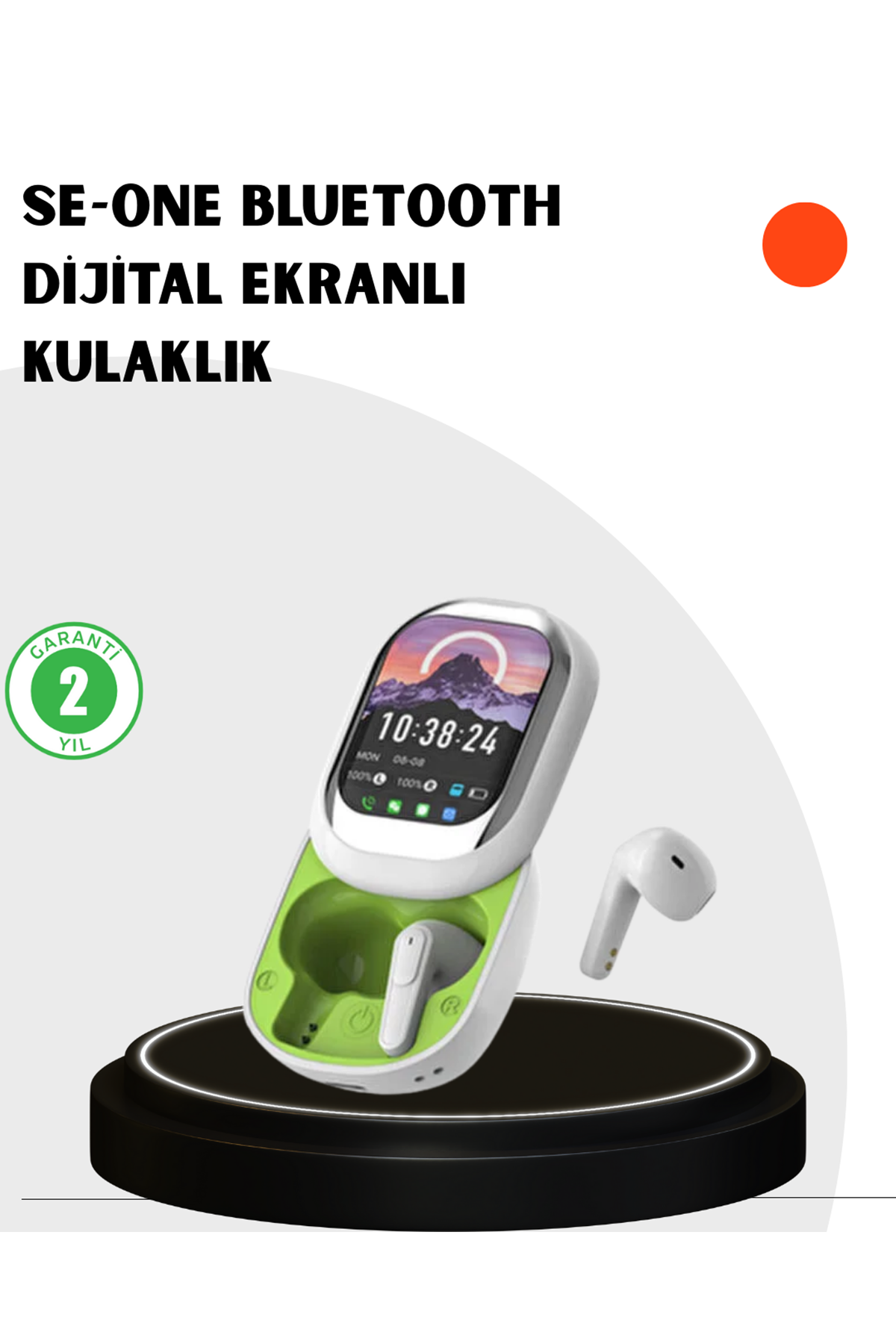 Kayar Kapaklı Şarj Kutusu Ve Dokunmatik Ekranlı Bluetooth Stereo Kulaklık