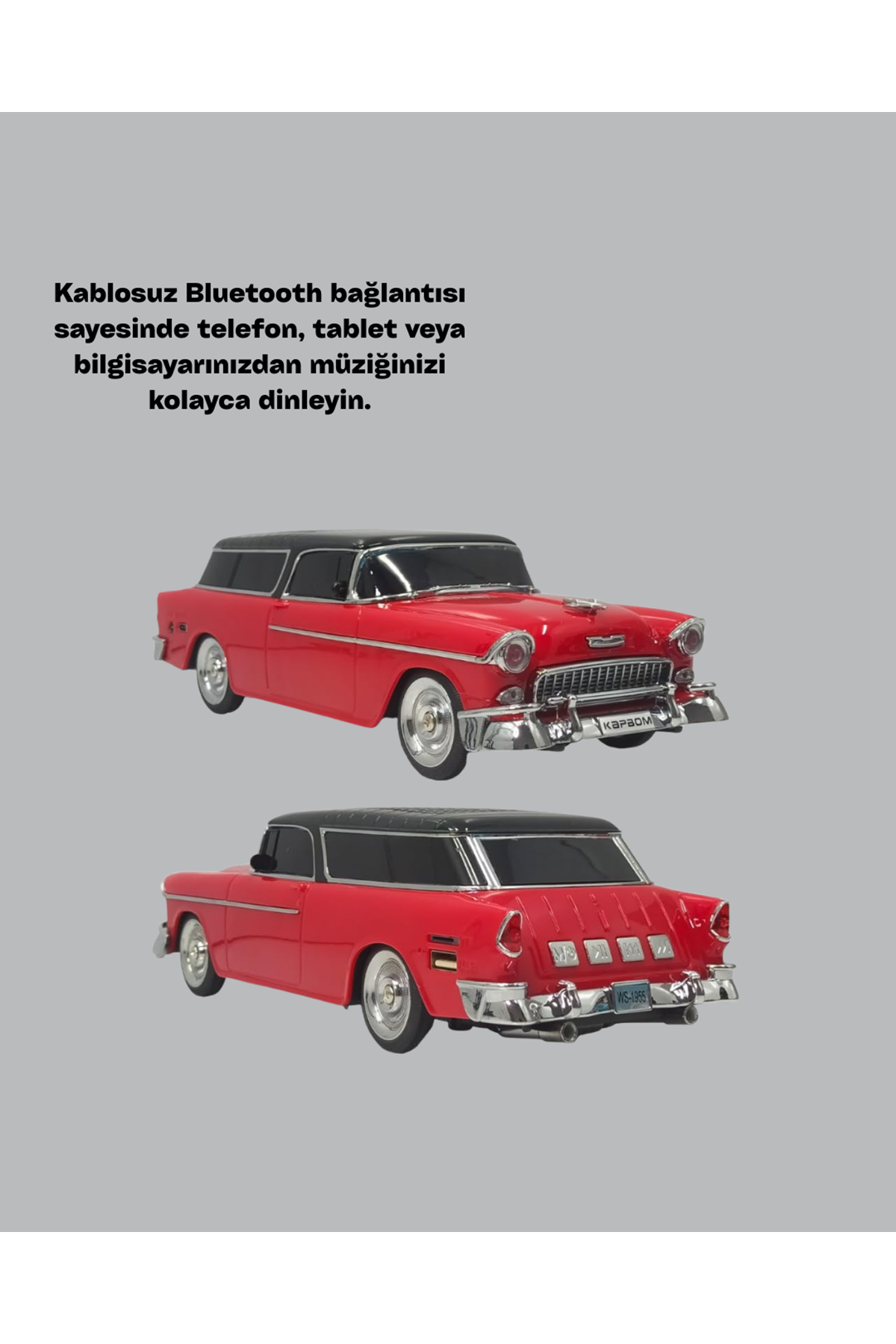 Taşınabilir Klasik Araç Tasarımlı Kablosuz Hoparlör