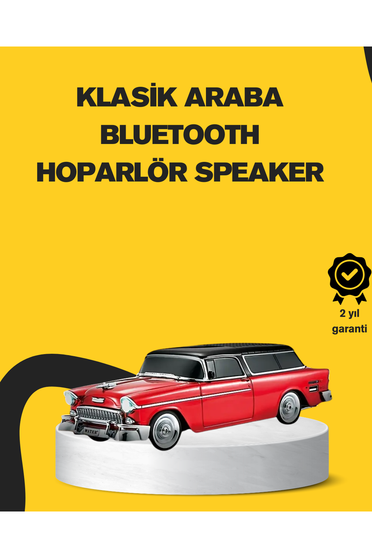 Vintage Tasarımlı LED Işıklı Bluetooth Hoparlör 10W