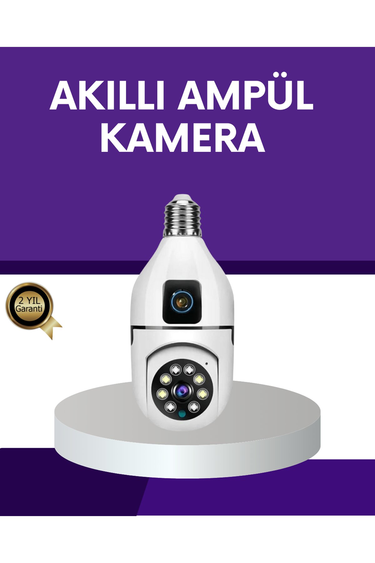 1080P WiFi Ampul Güvenlik Kamerası – Gece Görüş & Uzaktan Erişim