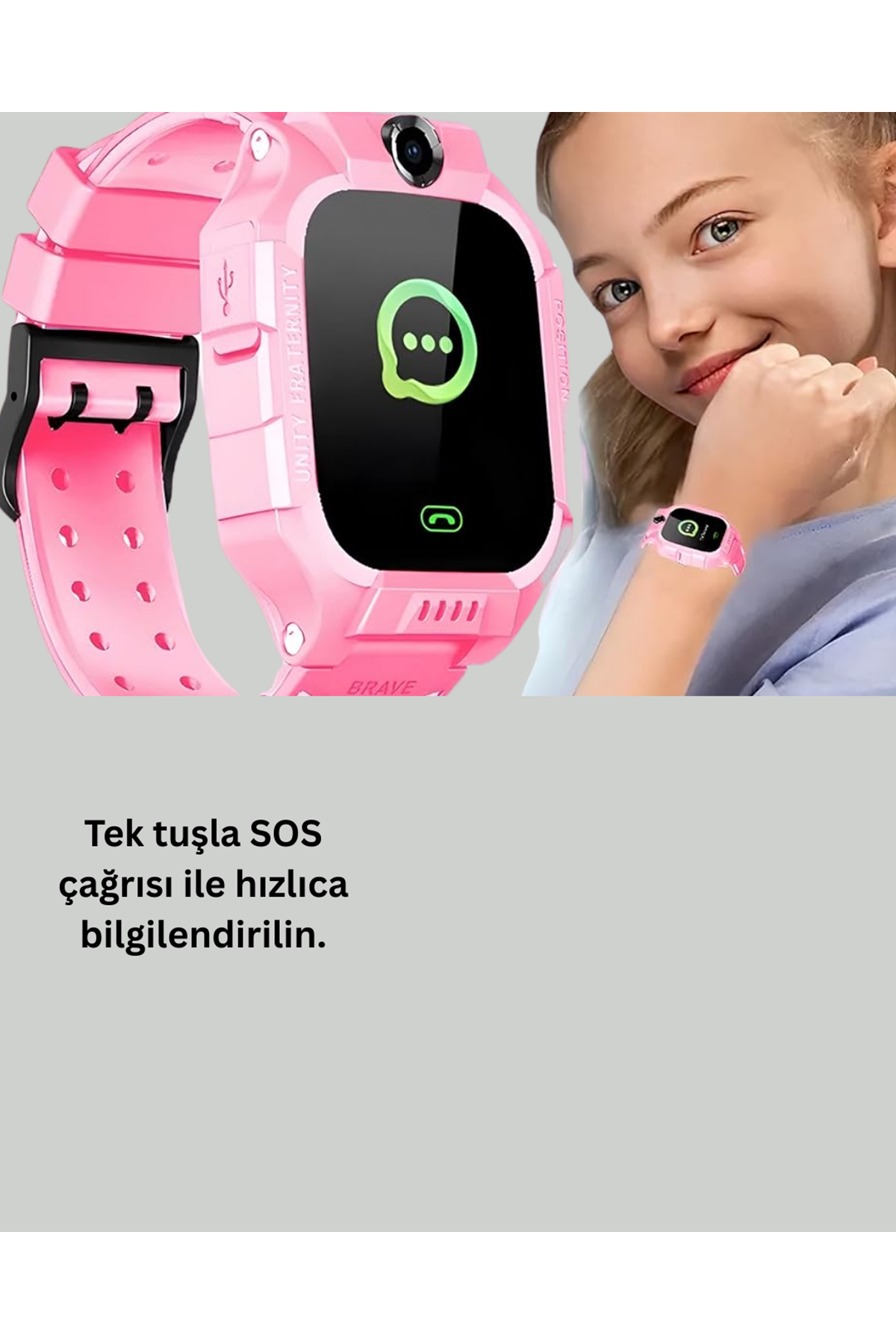 S10 Çocuk Takip Saati Güvenli Alan Uyarısı ve Sesli Mesaj