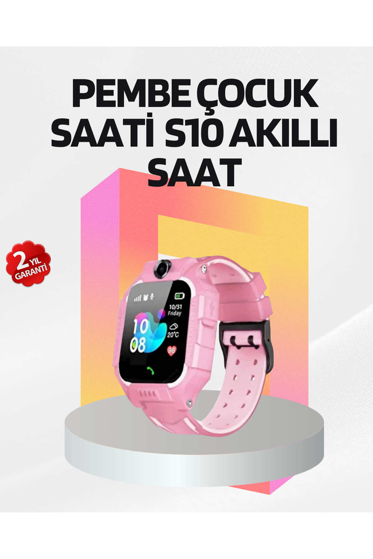 S10 Çocuk Akıllı Saati Konum Geçmişi ve Alarm Fonksiyonlu