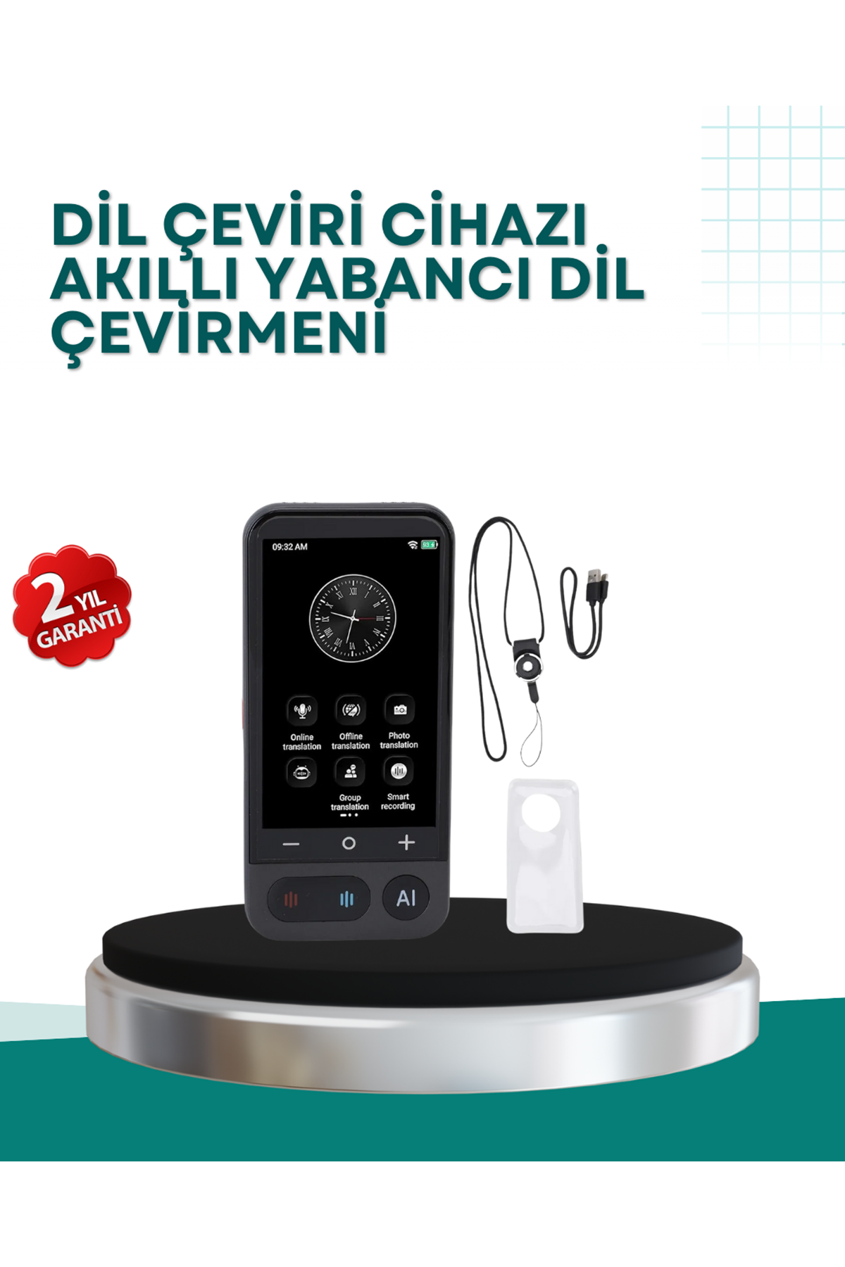 4.0 İnç Dokunmatik Ekranlı Akıllı Çeviri Cihazı