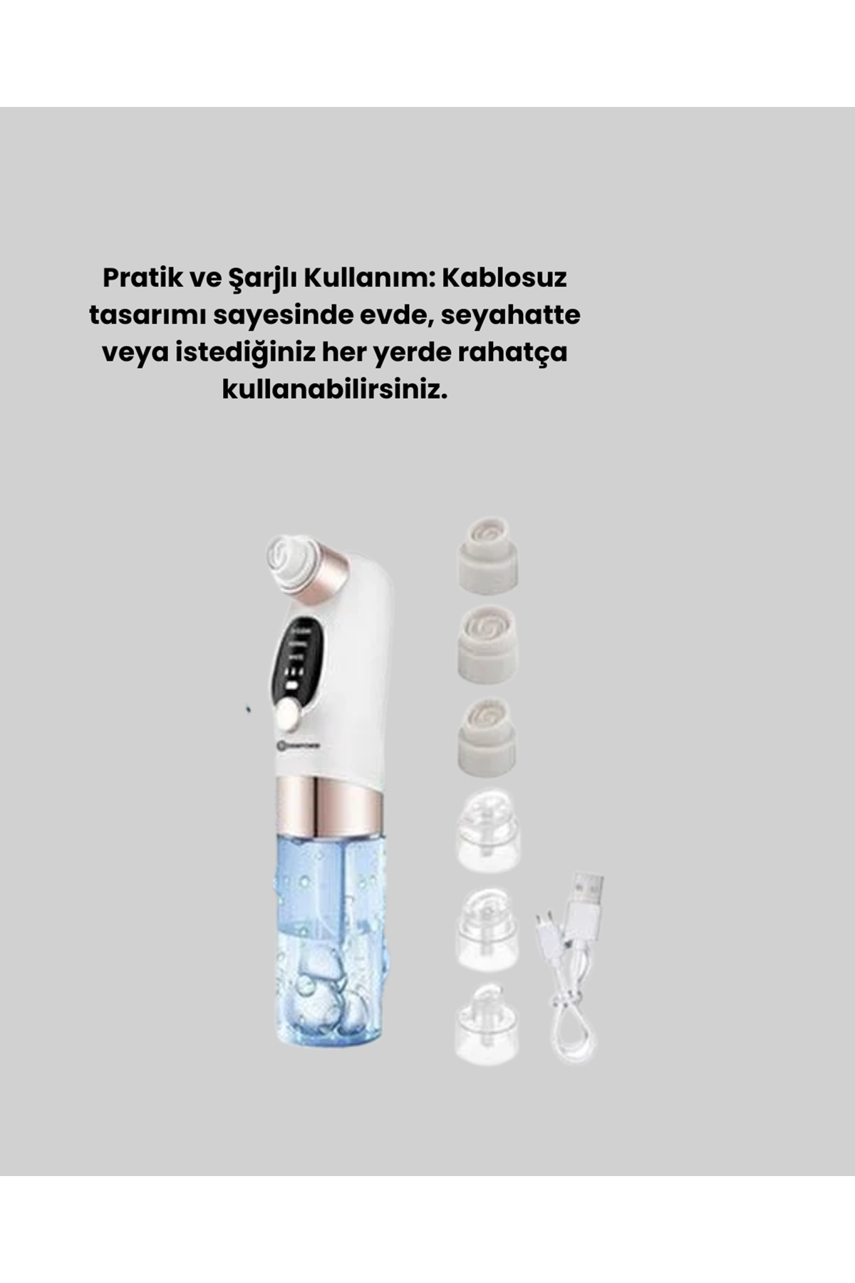 Titreşimli Elektrikli Gözenek Açıcı – Siyah Nokta ve Yağ Arındırıcı