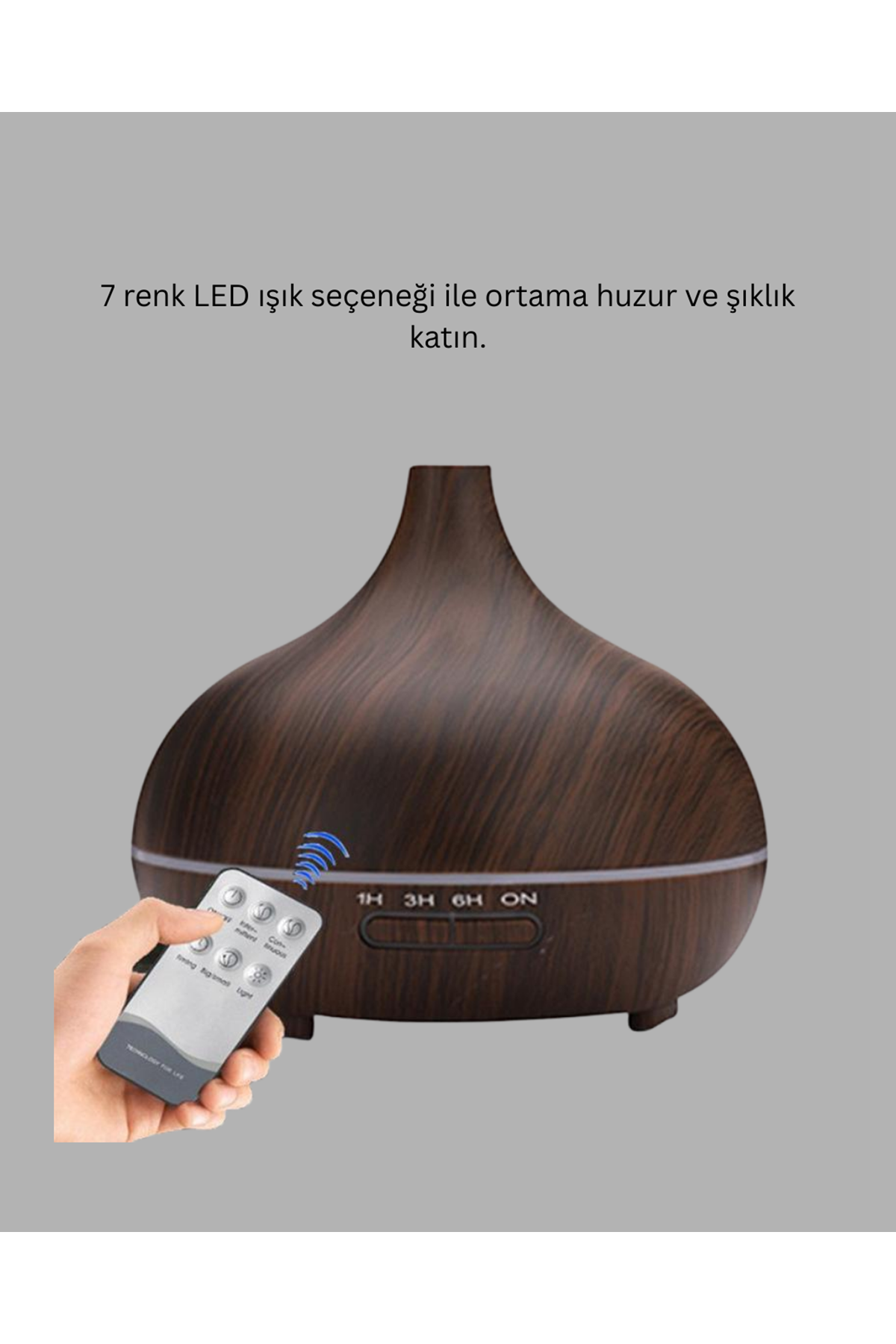 LED Işıklı Sessiz Çalışan Soğuk Buhar Nemlendirici