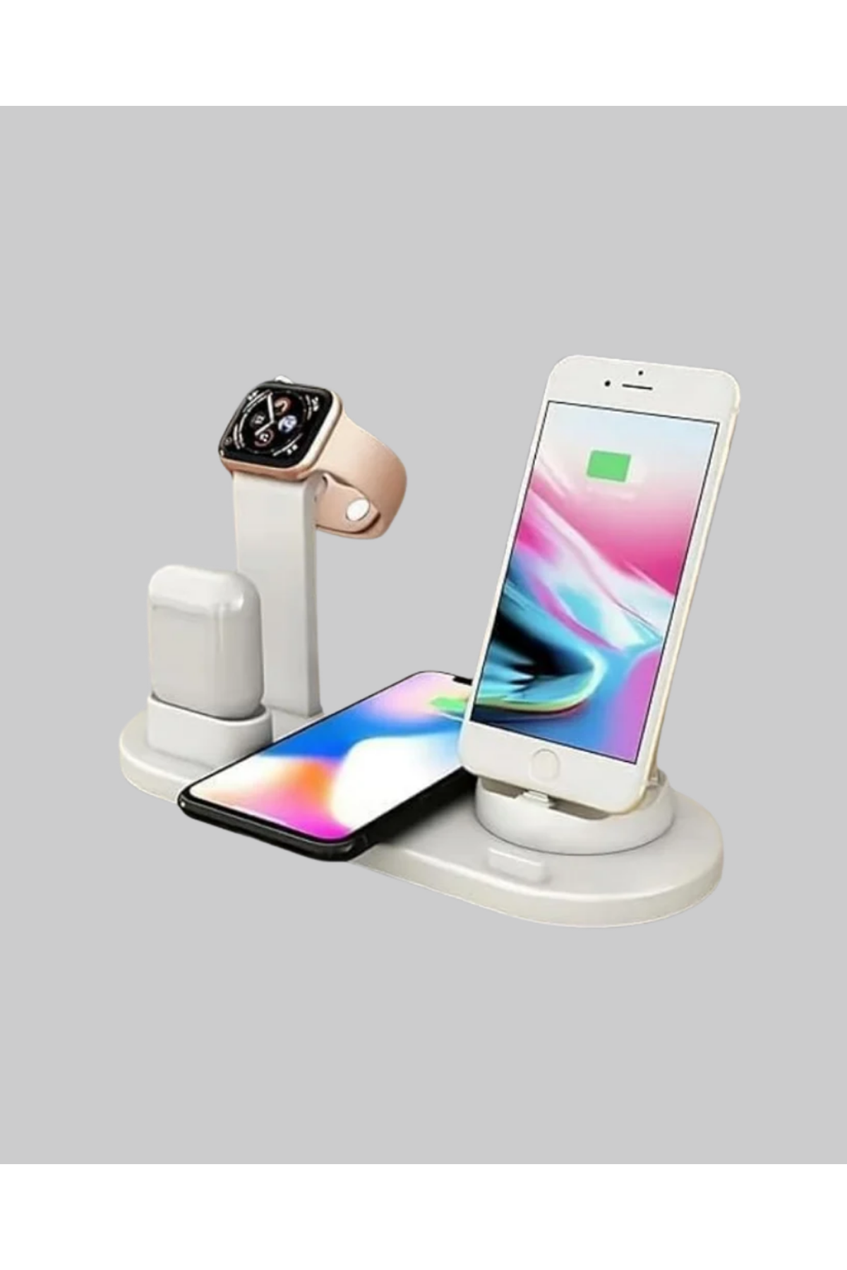 Modern Tasarımlı Çok Fonksiyonlu Kablosuz Şarj Standı