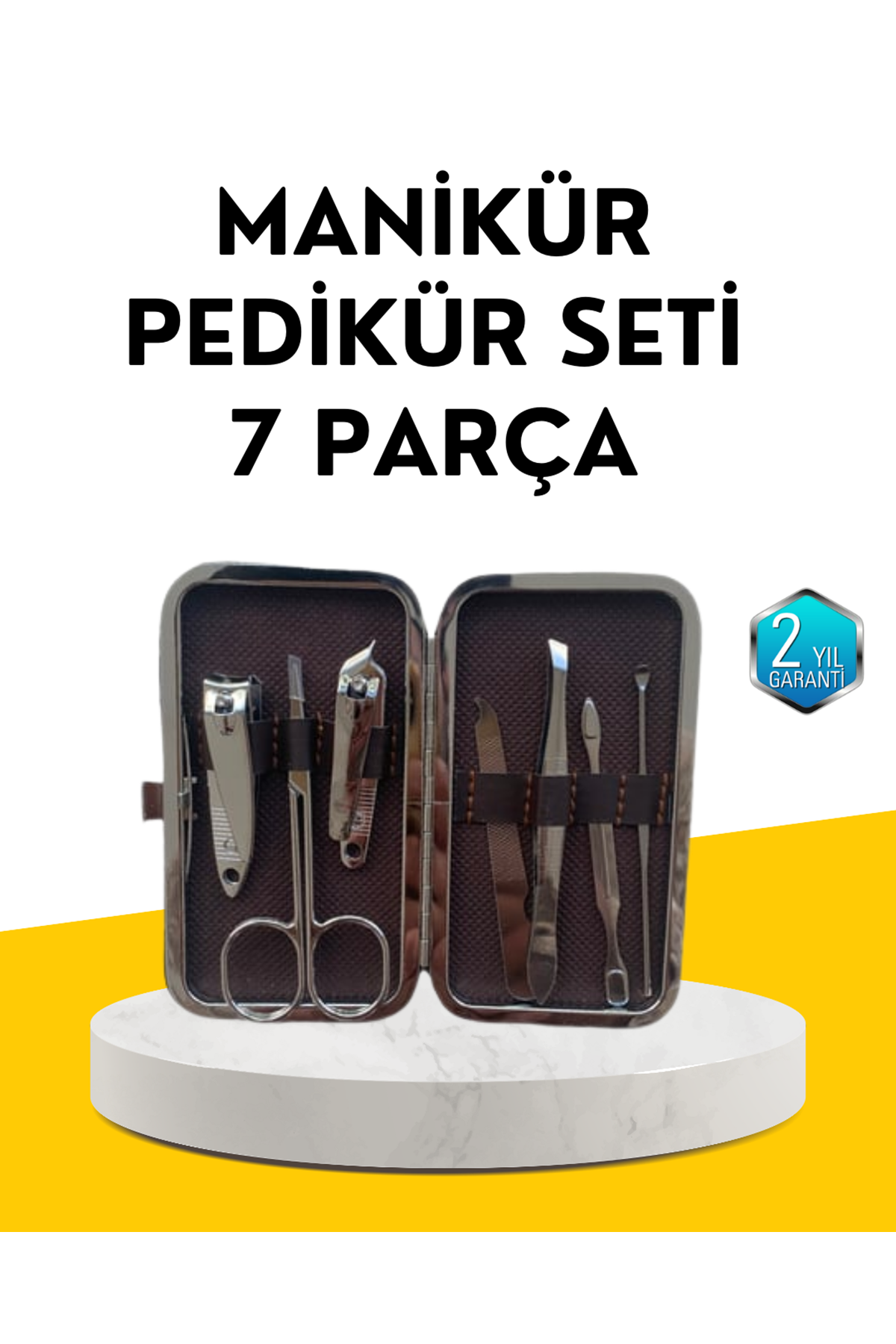 Dayanıklı Çelik Aletlerden Oluşan Kişisel Bakım Seti