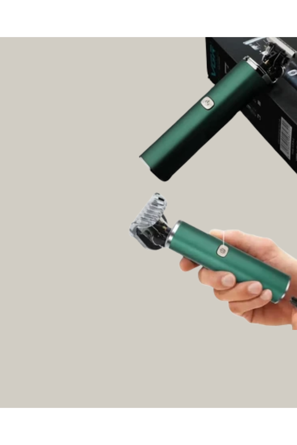 Koyu Yeşil Profesyonel Metal Gövdeli Saç Kesme Makinesi