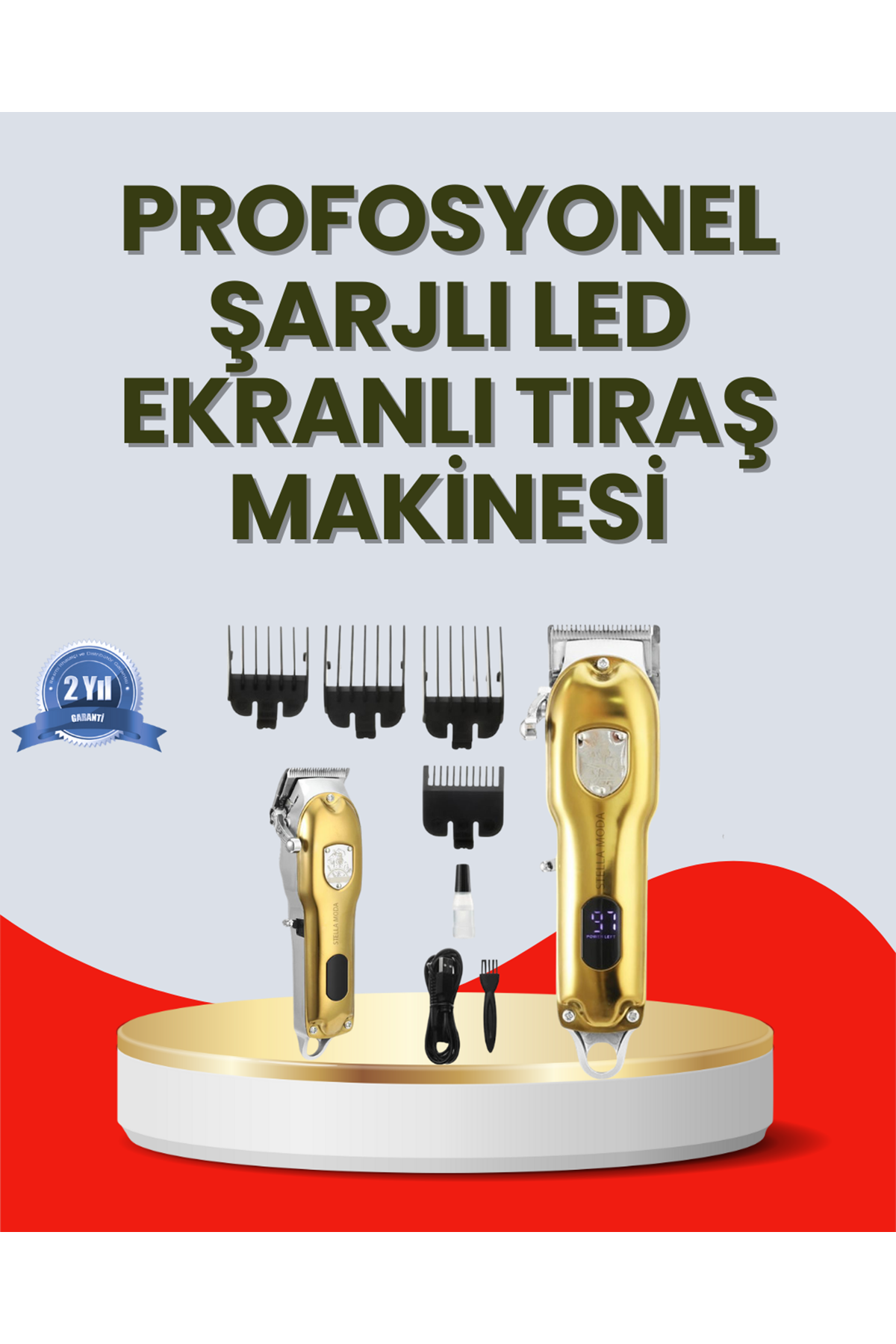 Çok Fonksiyonlu Saç, Sakal ve Vücut İçin Tıraş Makinesi