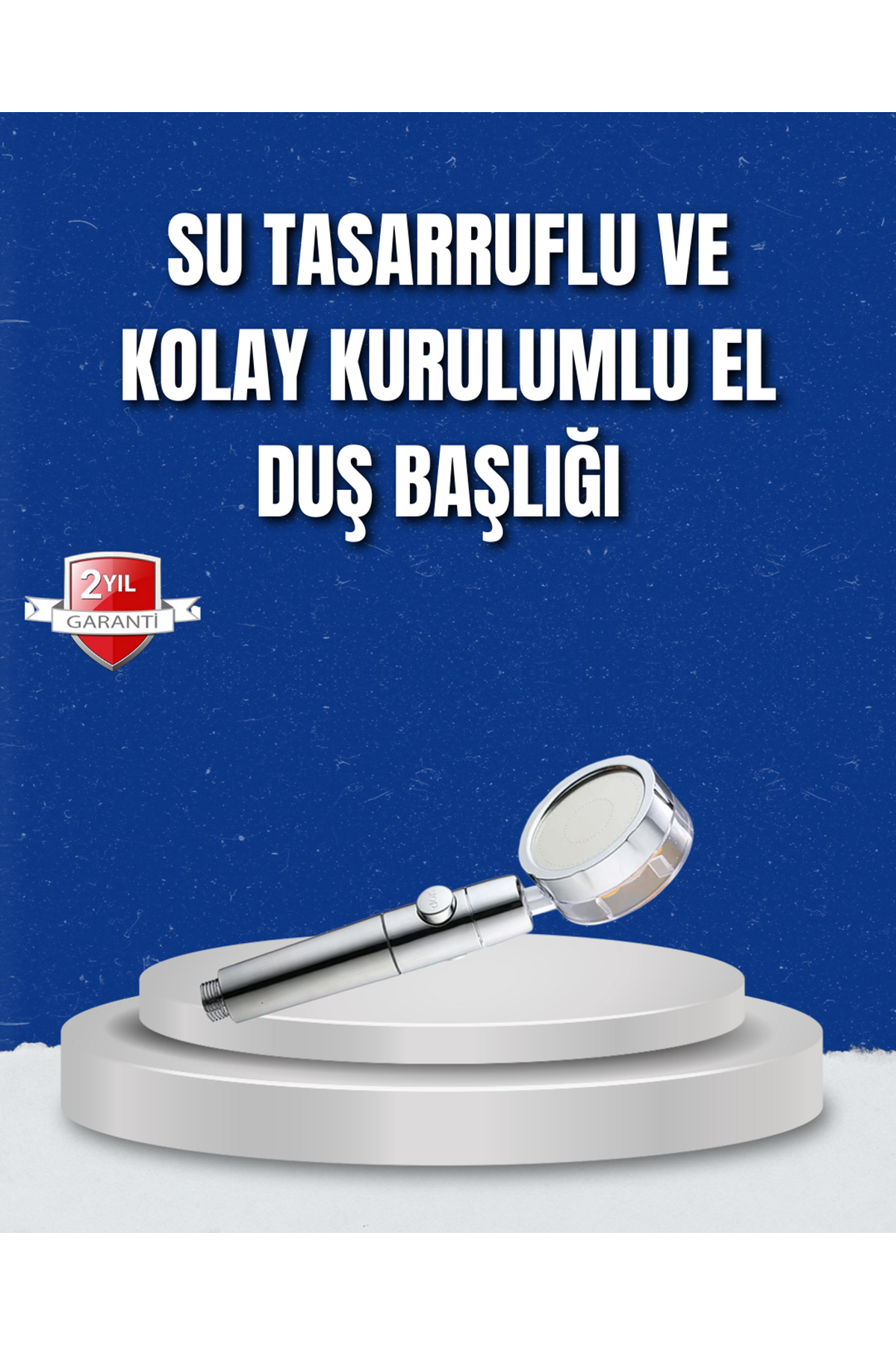 Şelale Sisi ve Masaj Özellikli Banyo Duş Başlığı