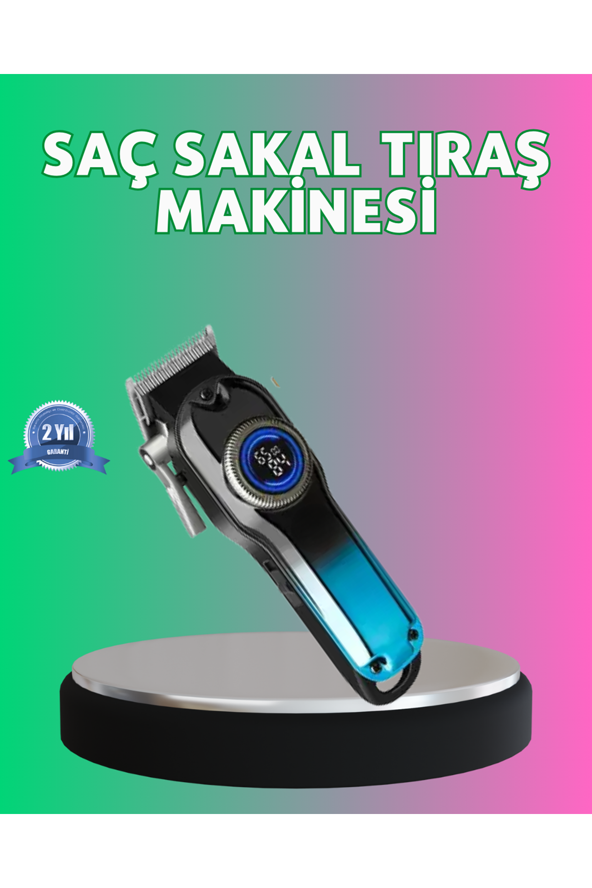 4 Limit Tarağı ve Ayarlanabilir Kesim Uzunluğu Saç Makinesi