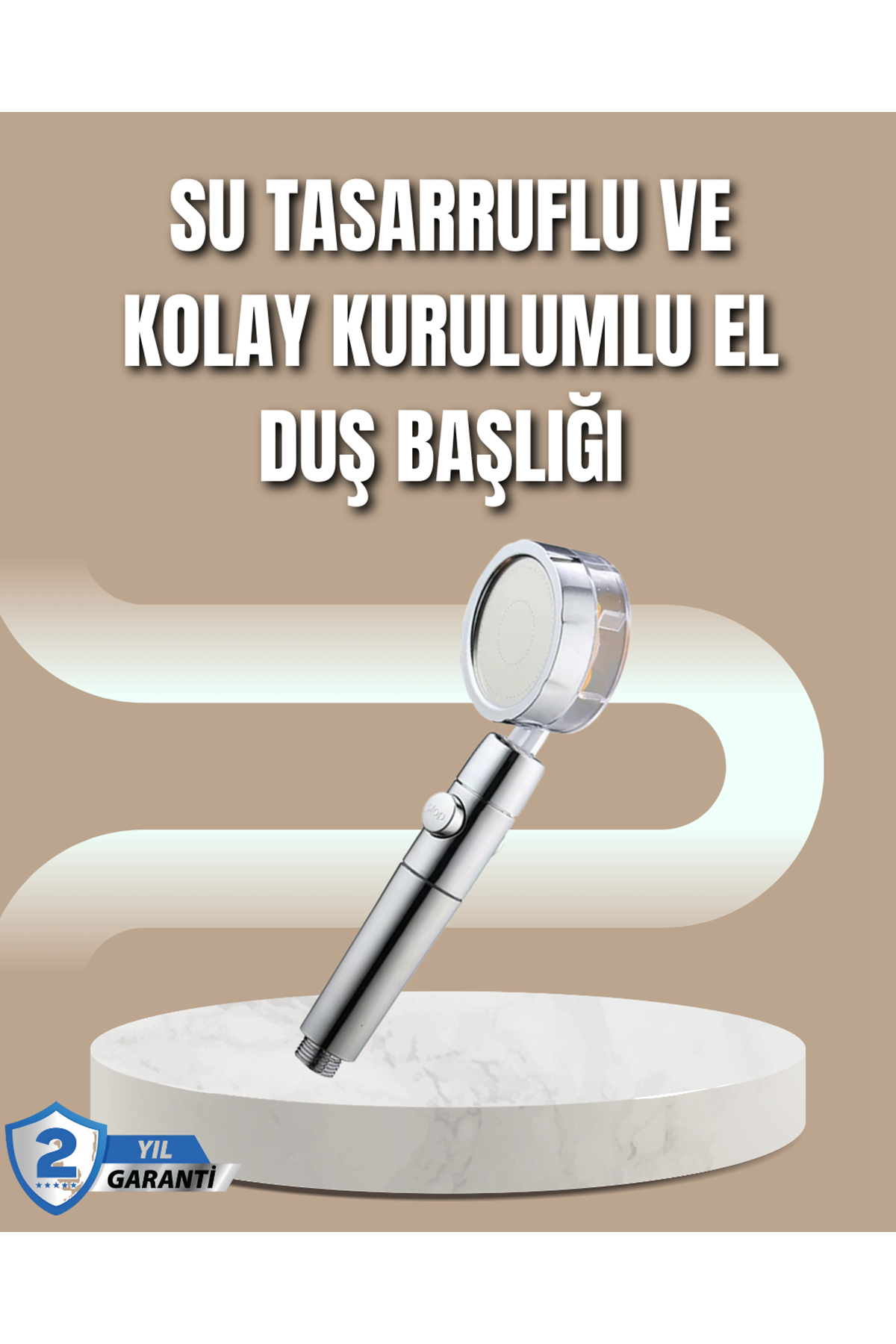 360° Ayarlanabilir Çok Fonksiyonlu Duş Başlığı