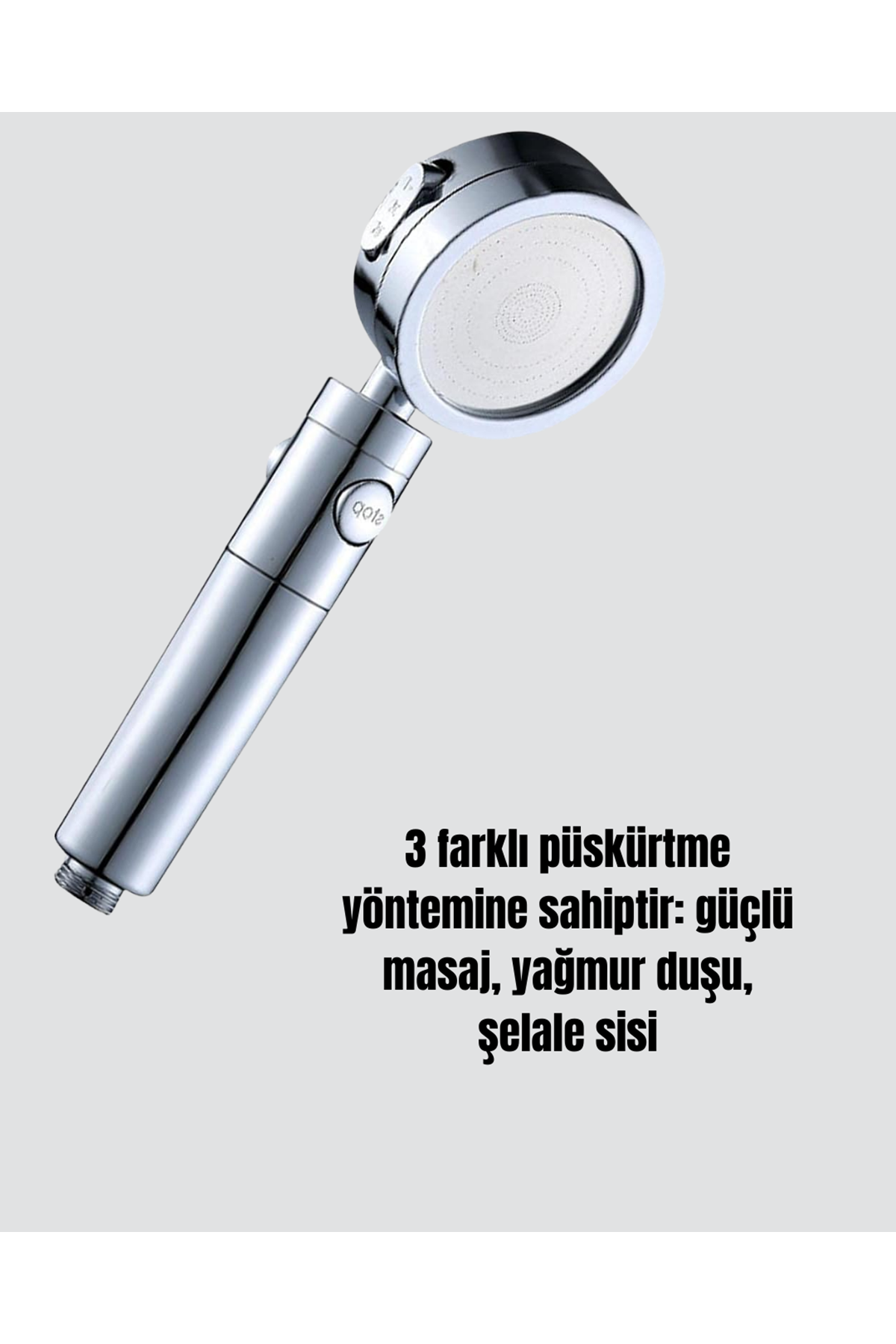 Masaj ve Yağmur Modlu Su Tasarruflu Duş Başlığı