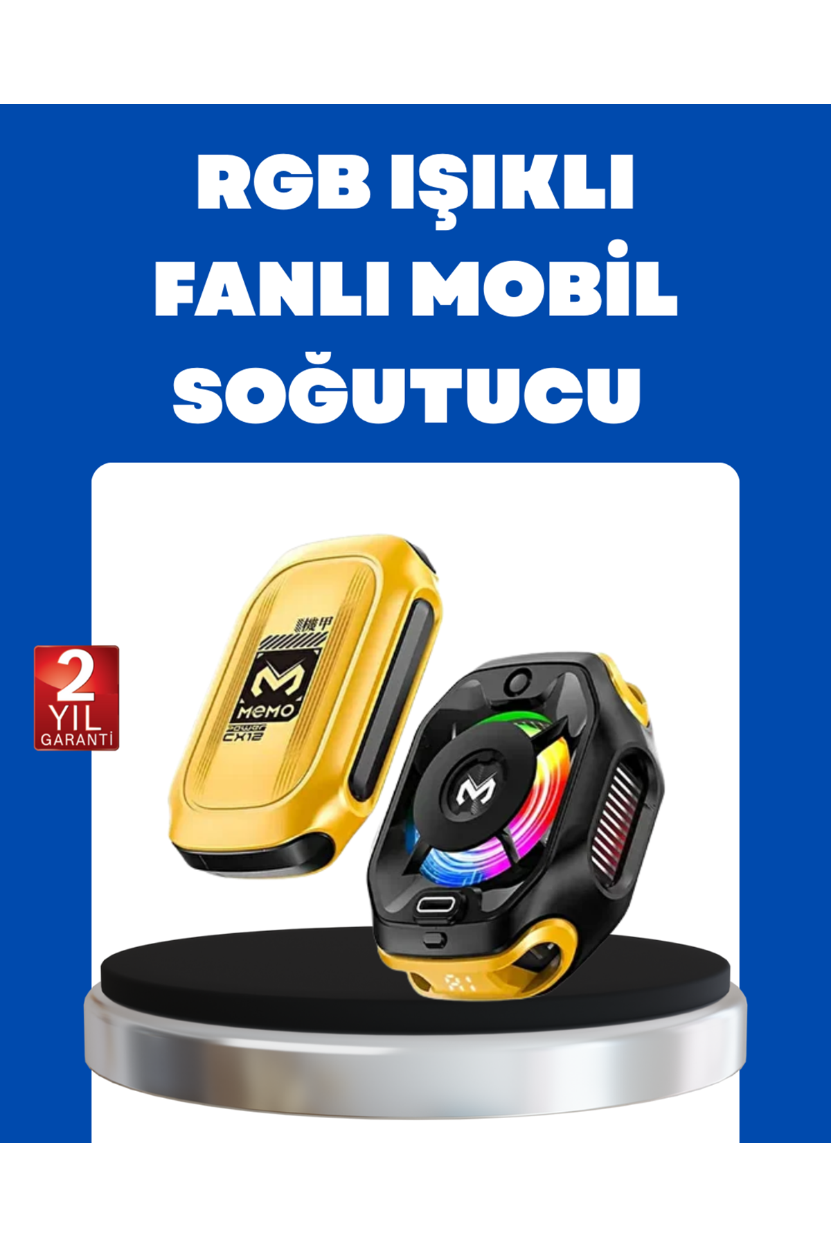 Manyetik Montajlı Dijital Ekranlı Telefon Soğutucu
