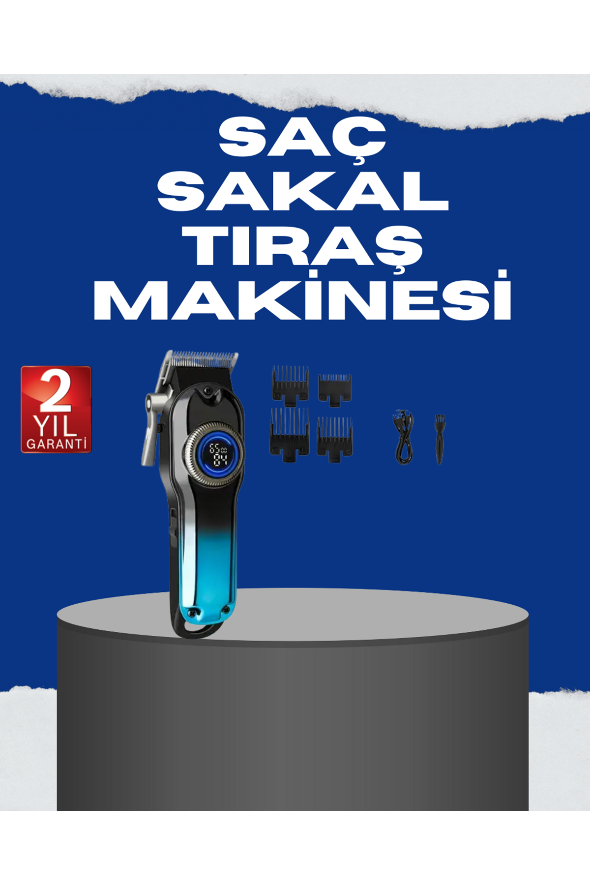 USB Type-C Şarjlı Kablosuz/Kablolu Erkek Tıraş Makinesi