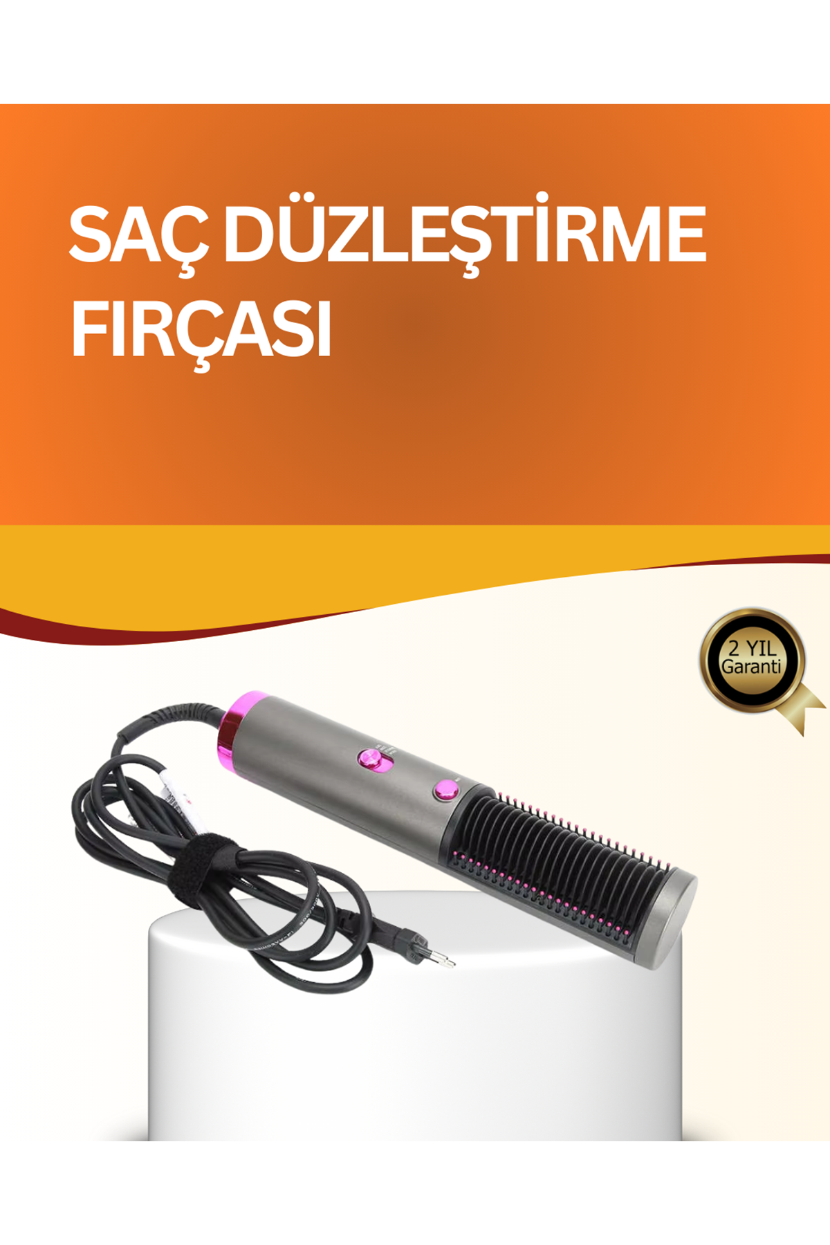 Çok Yönlü Kullanıma Uygun Saç Kurutma ve Düzleştirme Fırçası