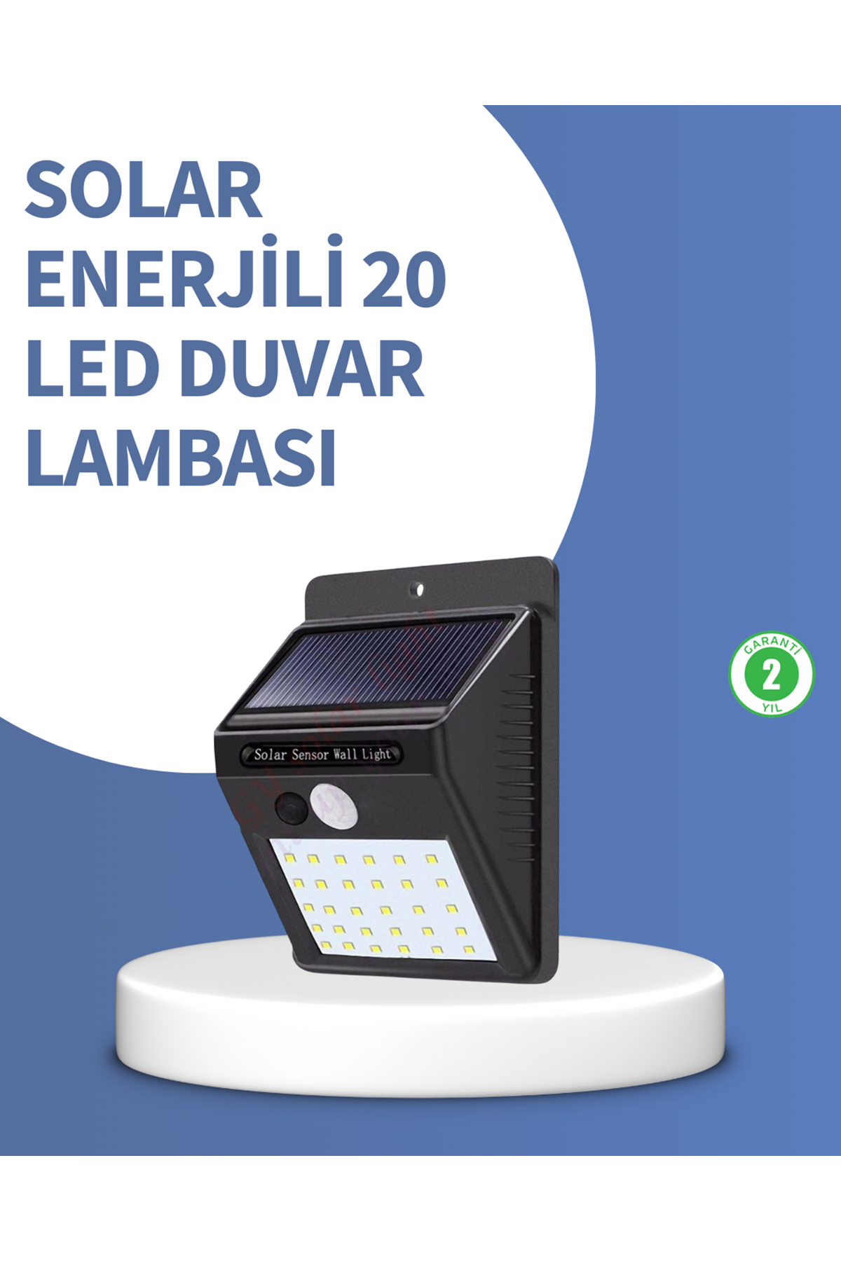 IP65 Dayanıklı Solar Enerjili Dış Cephe Aydınlatma