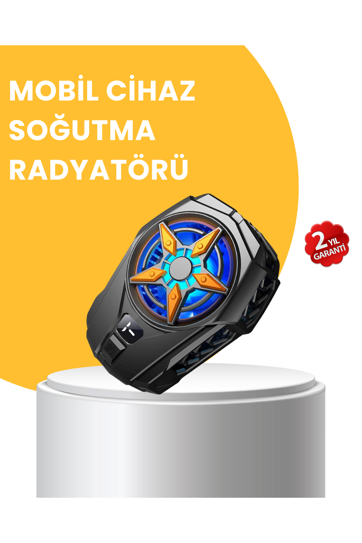 Dijital Göstergeli Evrensel Telefon Soğutma Fanı