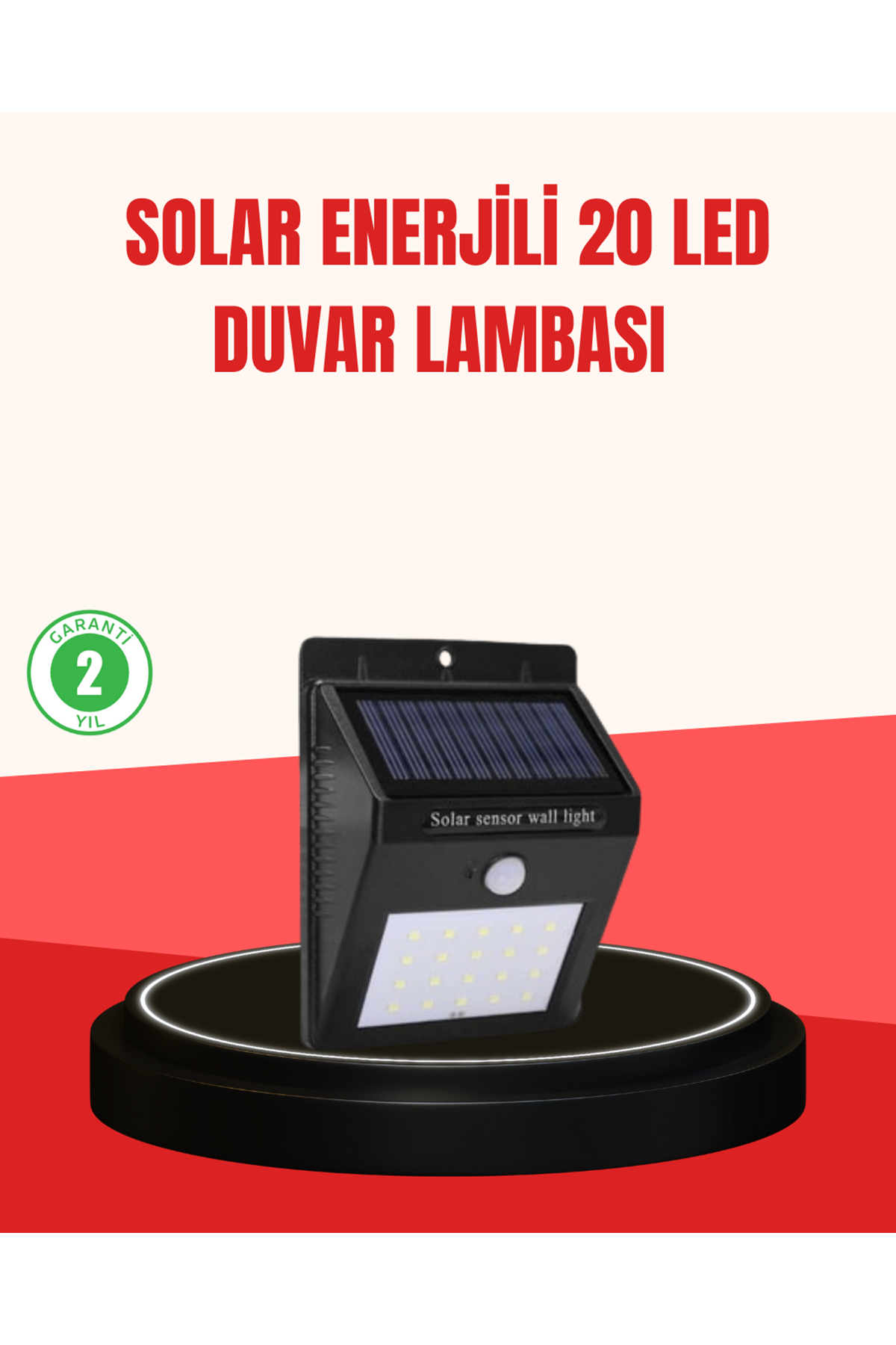 Güneş Enerjili Su Geçirmez Dış Mekan Aydınlatma