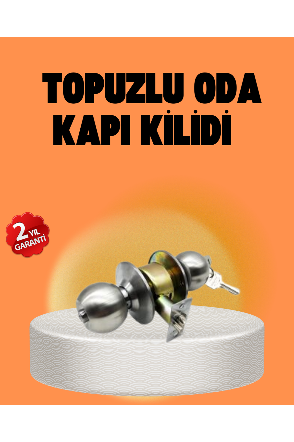 Mat Renk Topuzlu Kapı Kilidi – Giriş Tipi