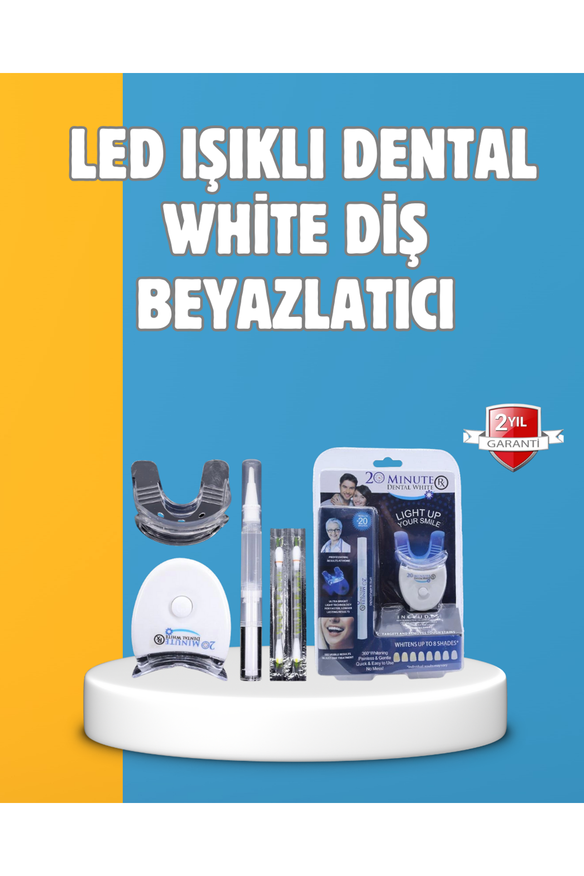 Mavi Işık Teknolojisi ile Güvenli Diş Beyazlatıcı Sistem