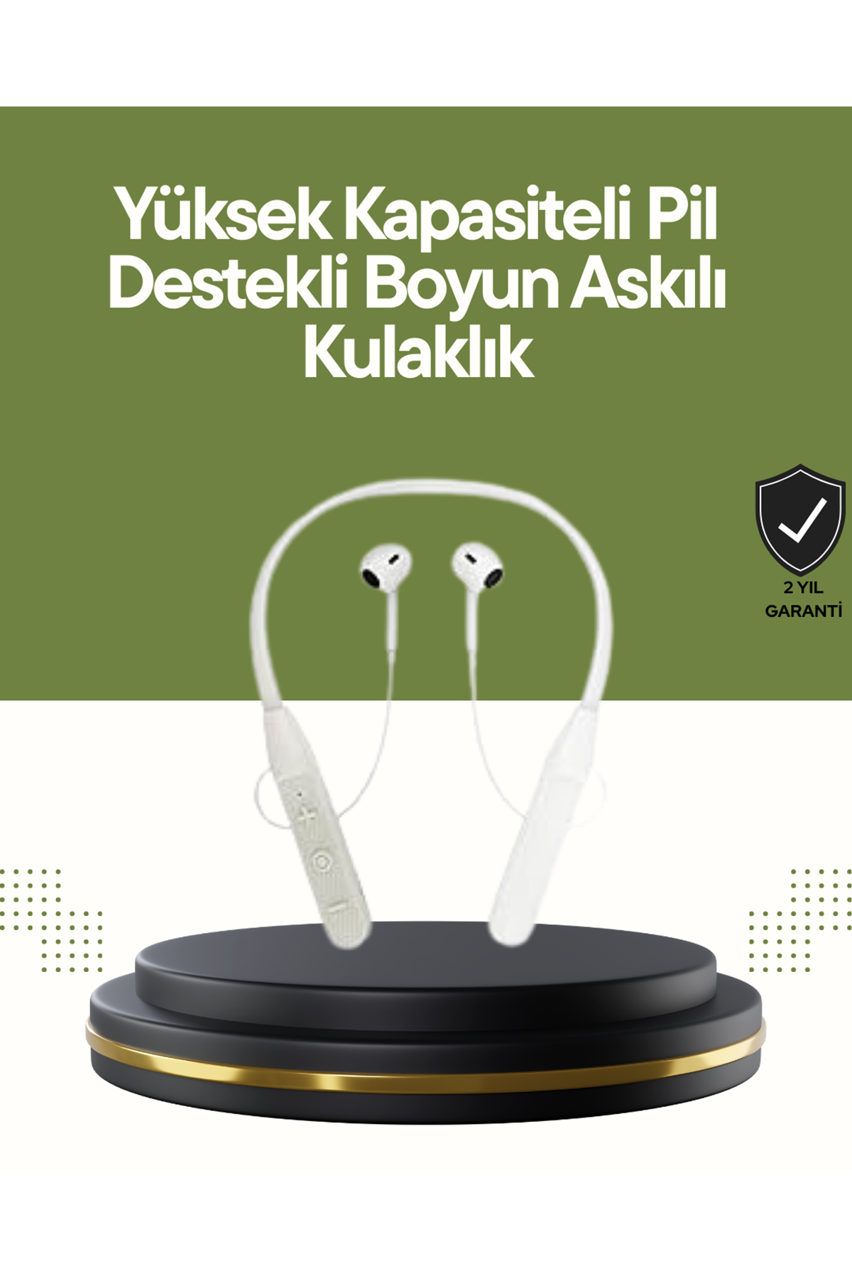 Spor ve Günlük Kullanım İçin 100 Saatlik Kablosuz Kulaklık