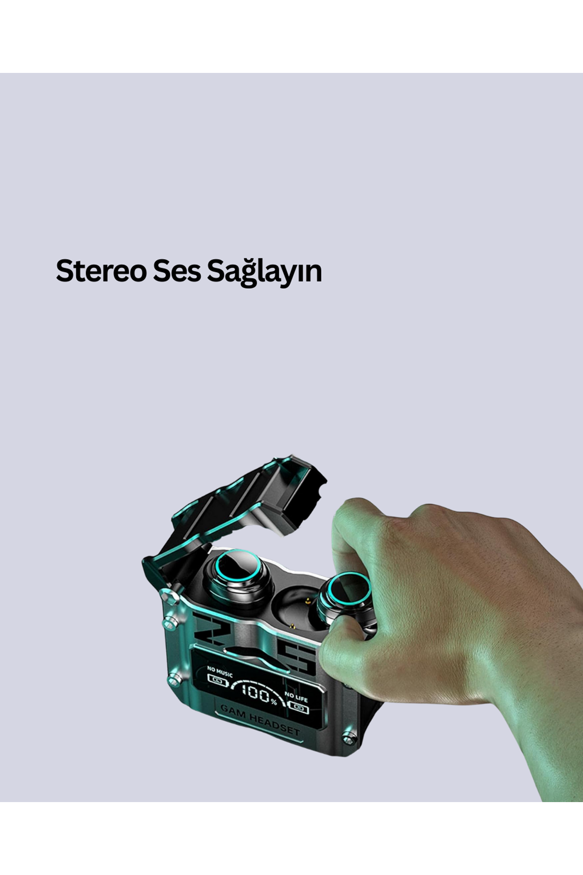 Bluetooth Kulaklık Kablosuz ANC Gürültü Önleyici Stereo Ses