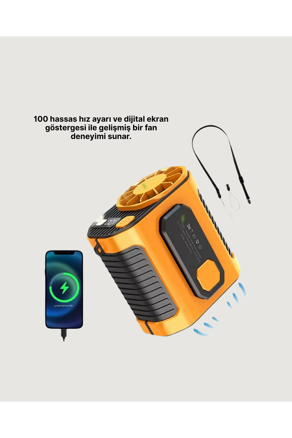 Yüksek Kapasiteli Turbo Taşınabilir Fan