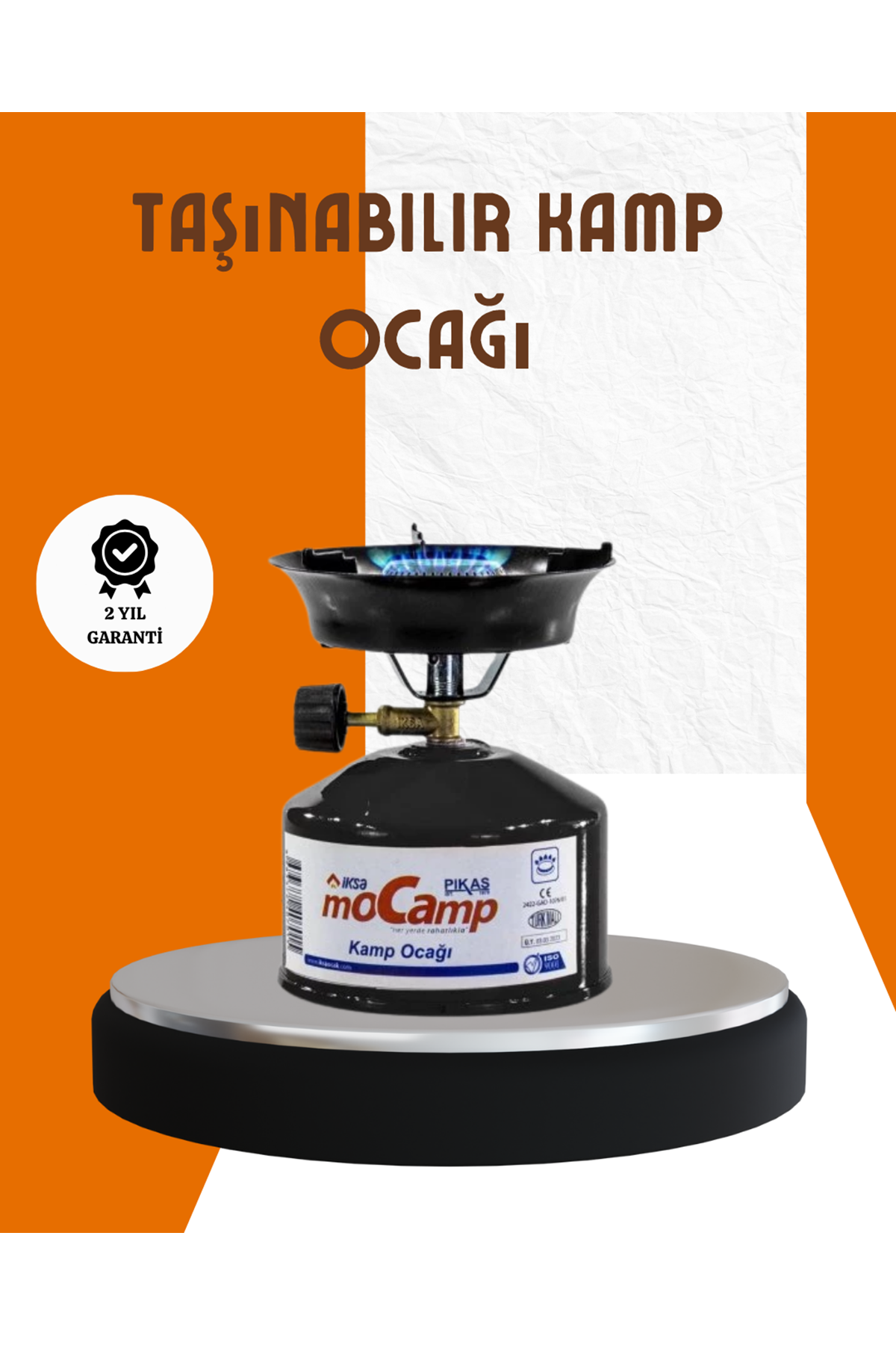 Taşınabilir Metal Gövdeli Kamp Ocağı Seti